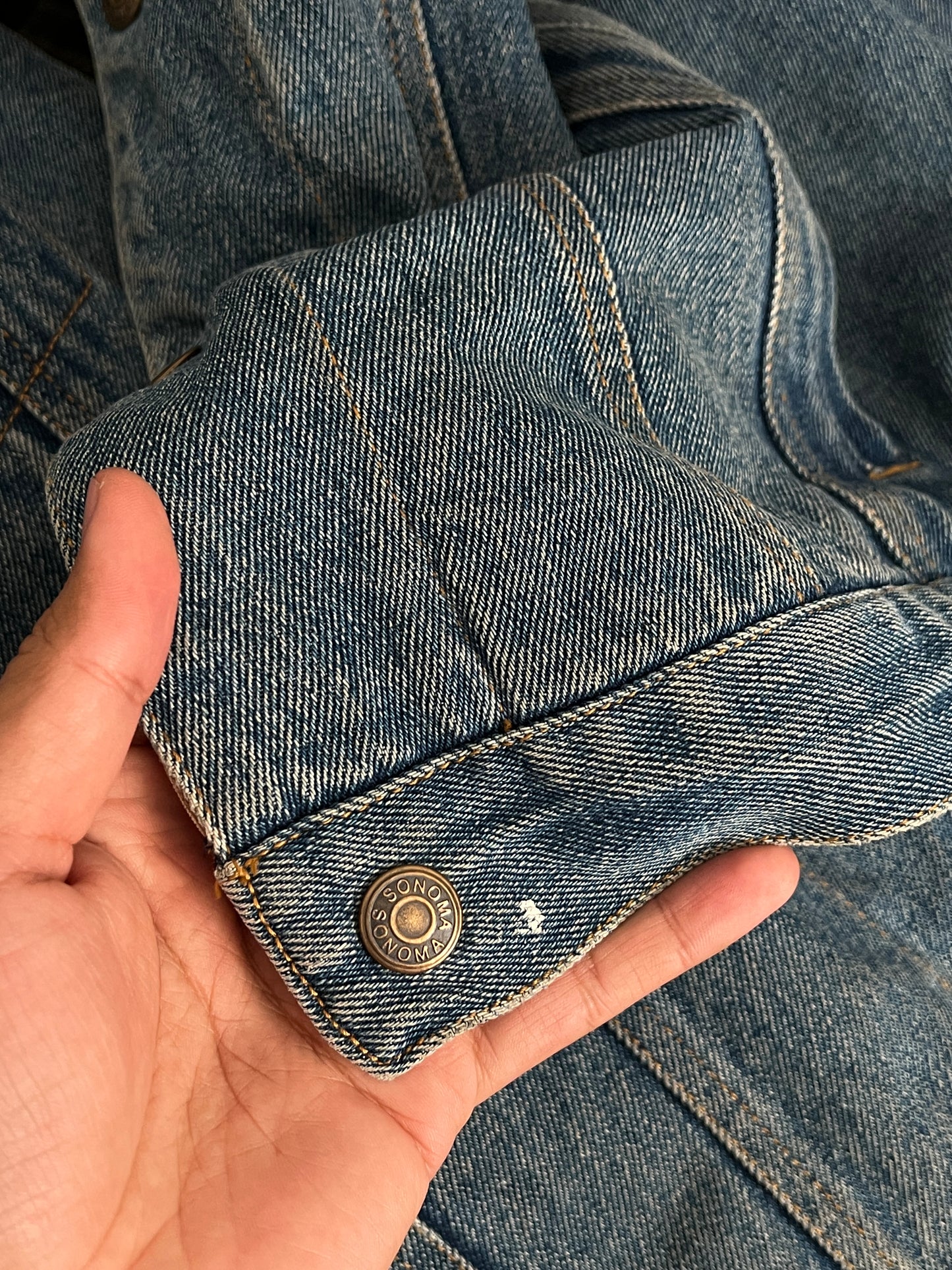 Vintage denim work jacket (L)