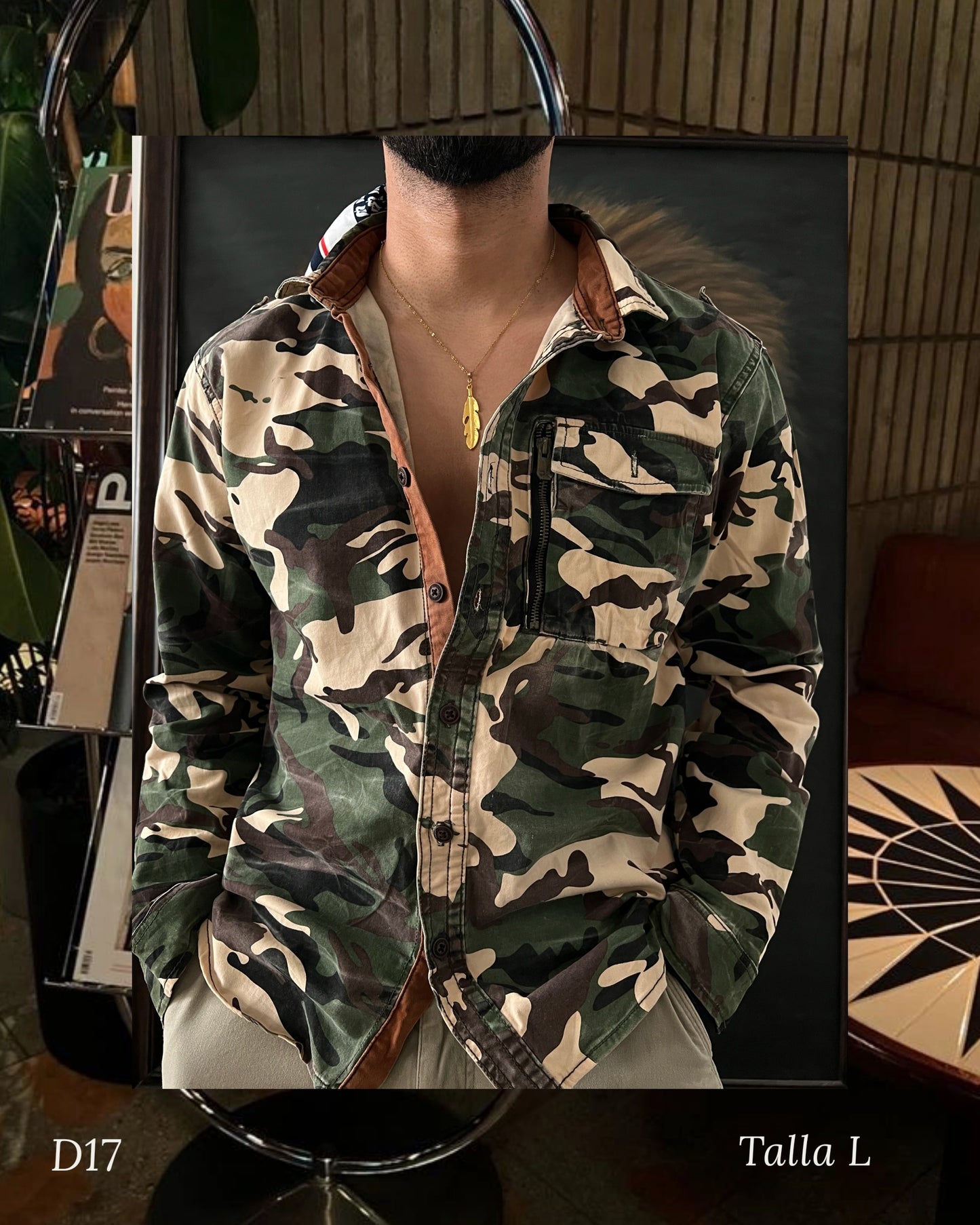Vintage Camo Shirt (L)