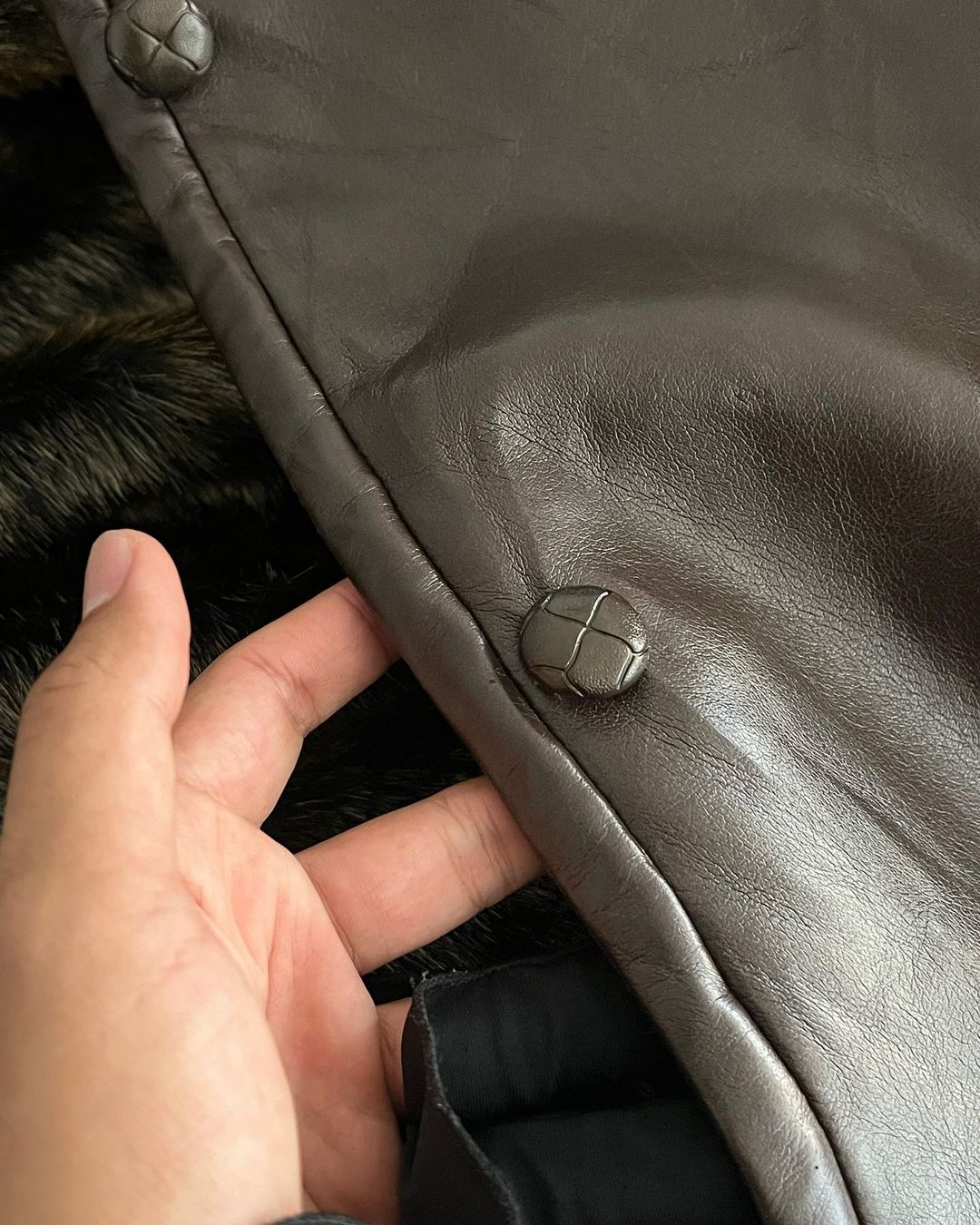 Great Synthetic Leather Jacket