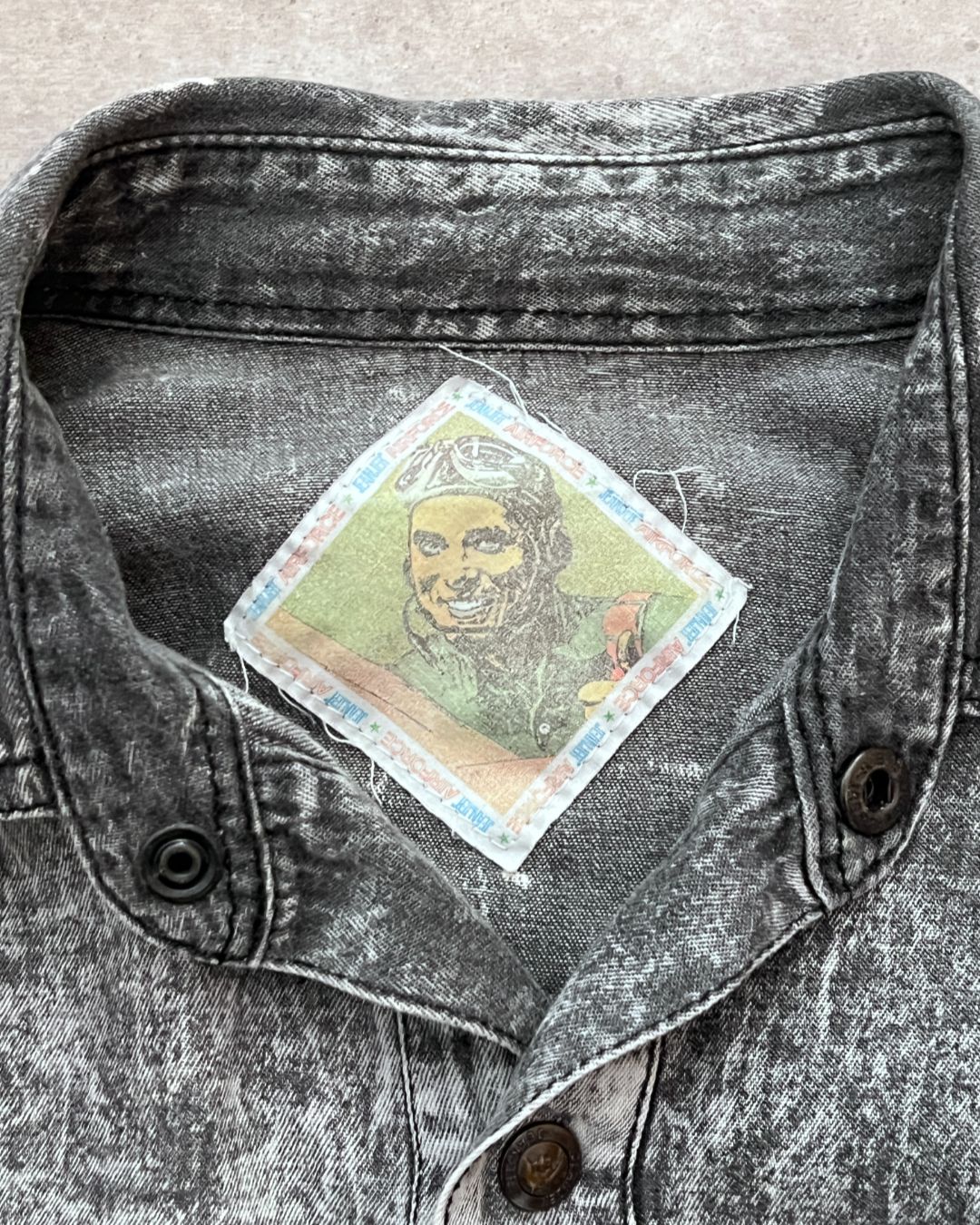 CAMISA ACID WASH GREY (M)