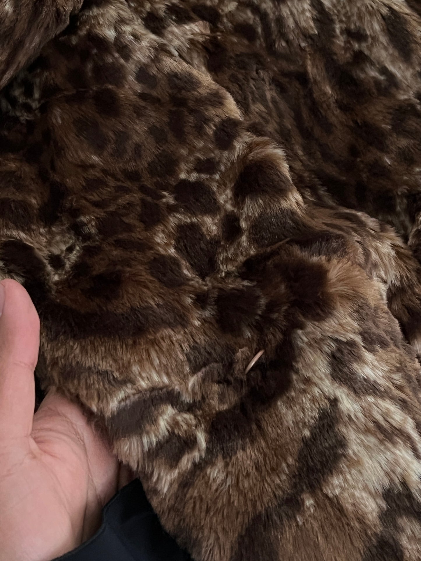 Faux fur de leopardo / lujoso (3XL)