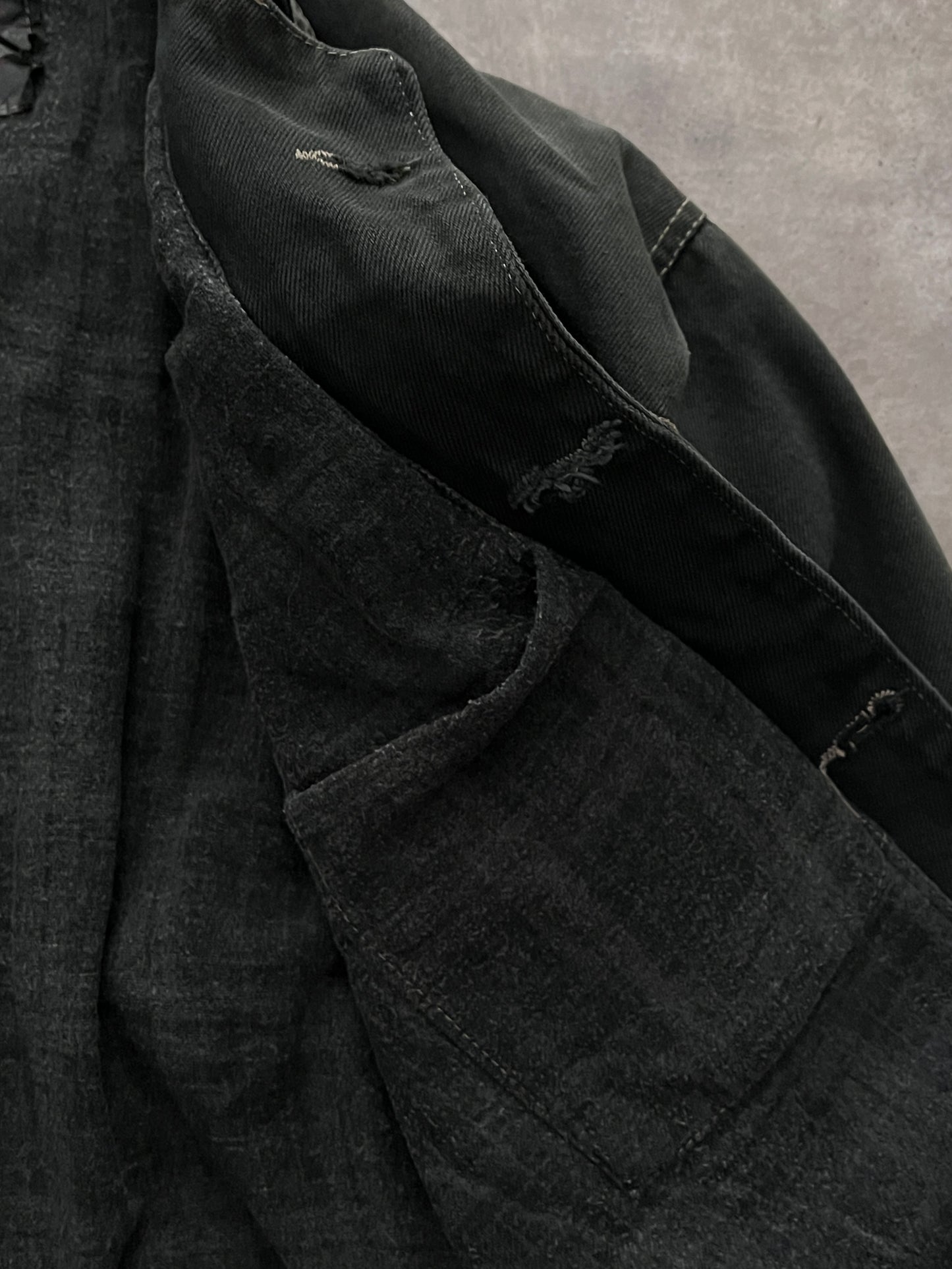 VINTAGE BLACK DENIM JACKET LEVI'S (L)