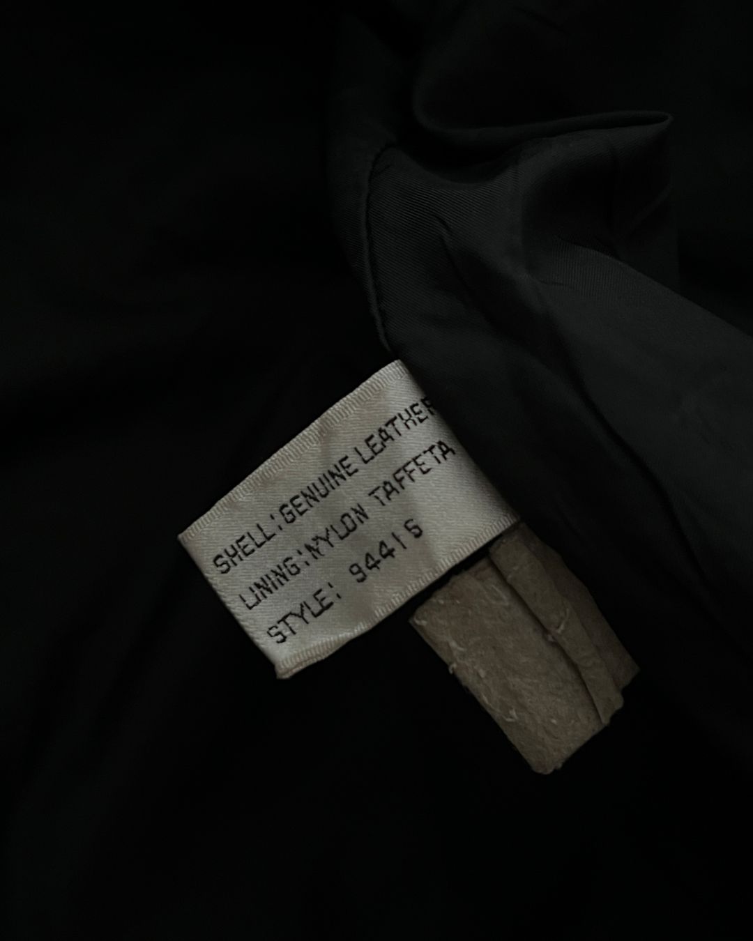 LEATHER RACER JACKET (S)