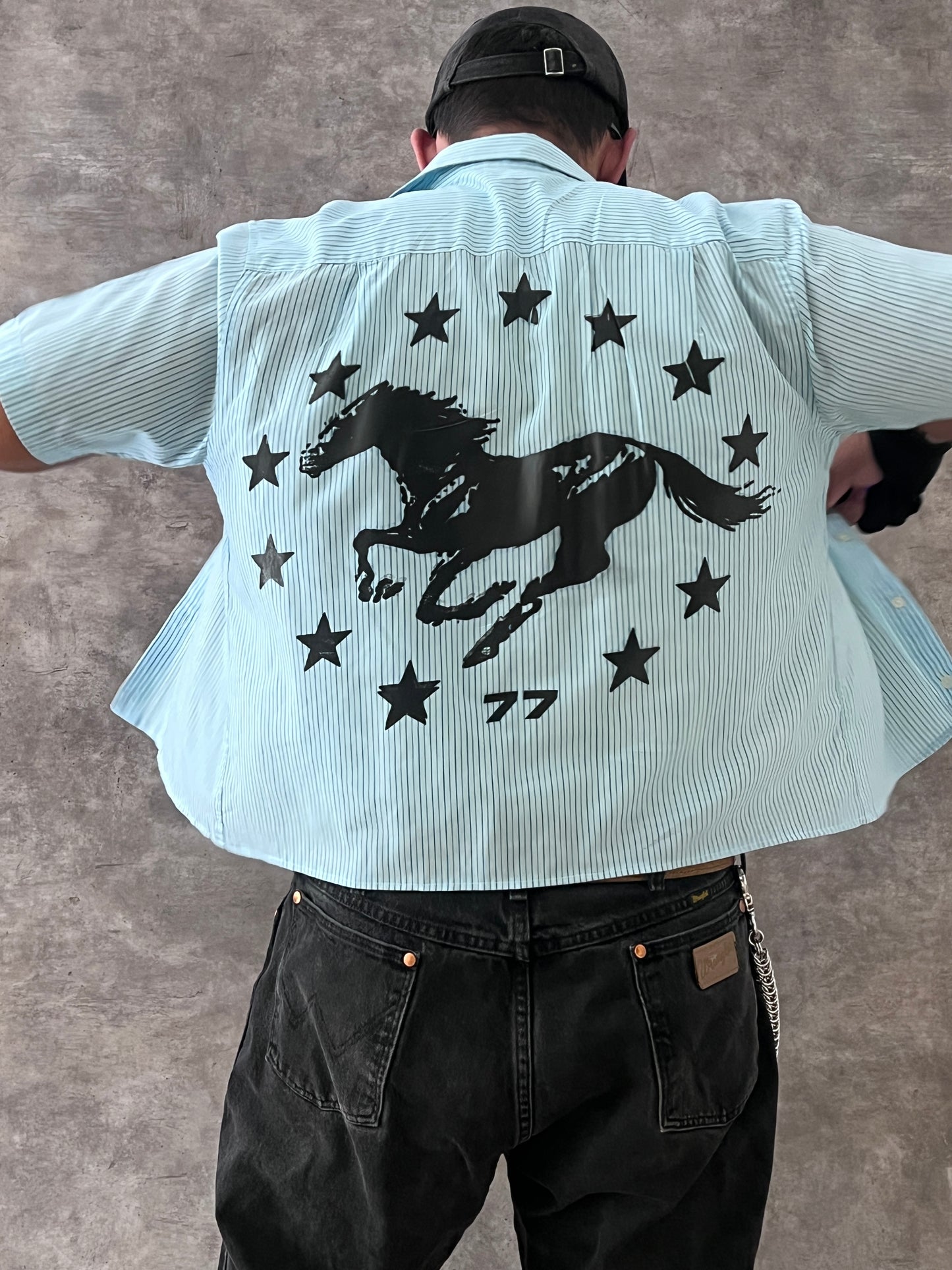 ASTRAL HORSE CROPPED SHIRT #03 - 77 ORIGINALS (M)