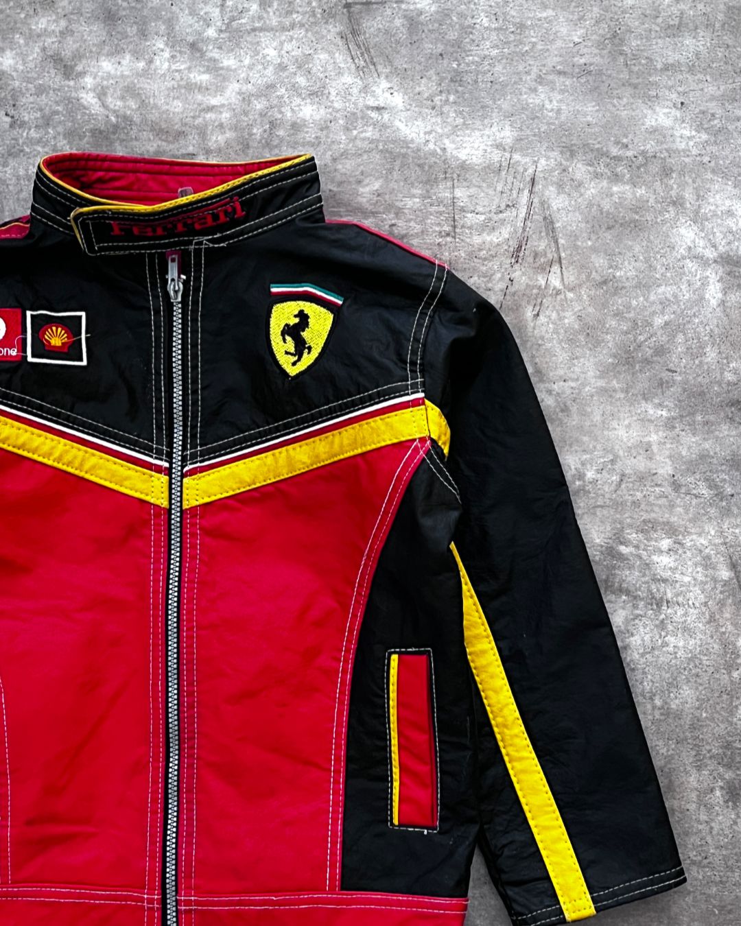 KID FERRARI LEATHER JACKET (M)