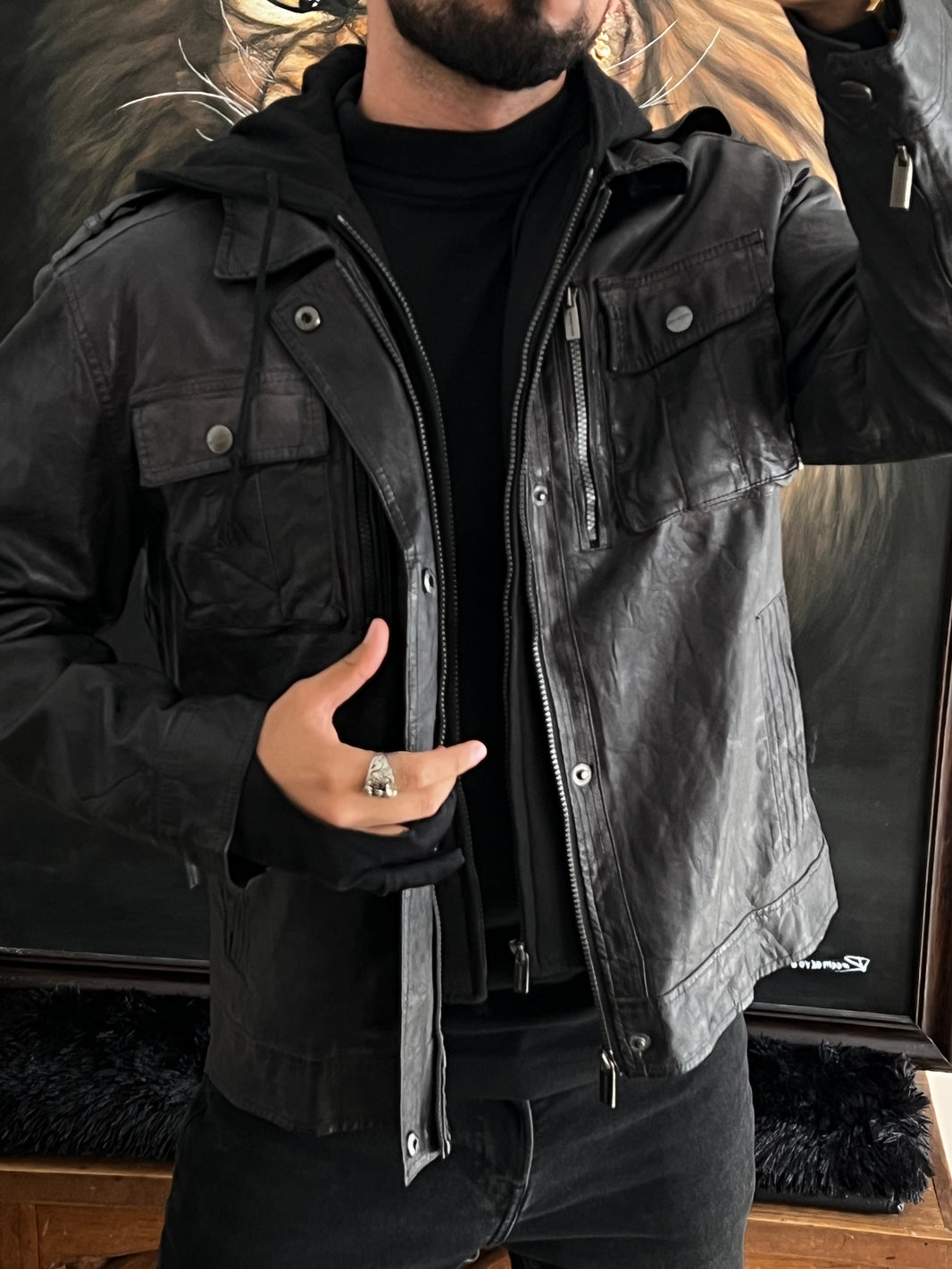 Michael Kors Jacket Leather (L)