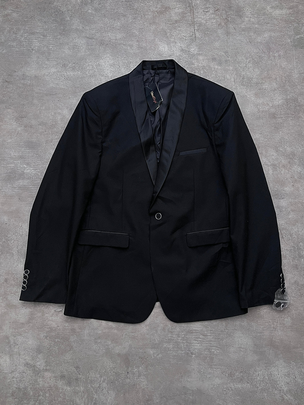 BLACK SHAWL BLAZER (XL)