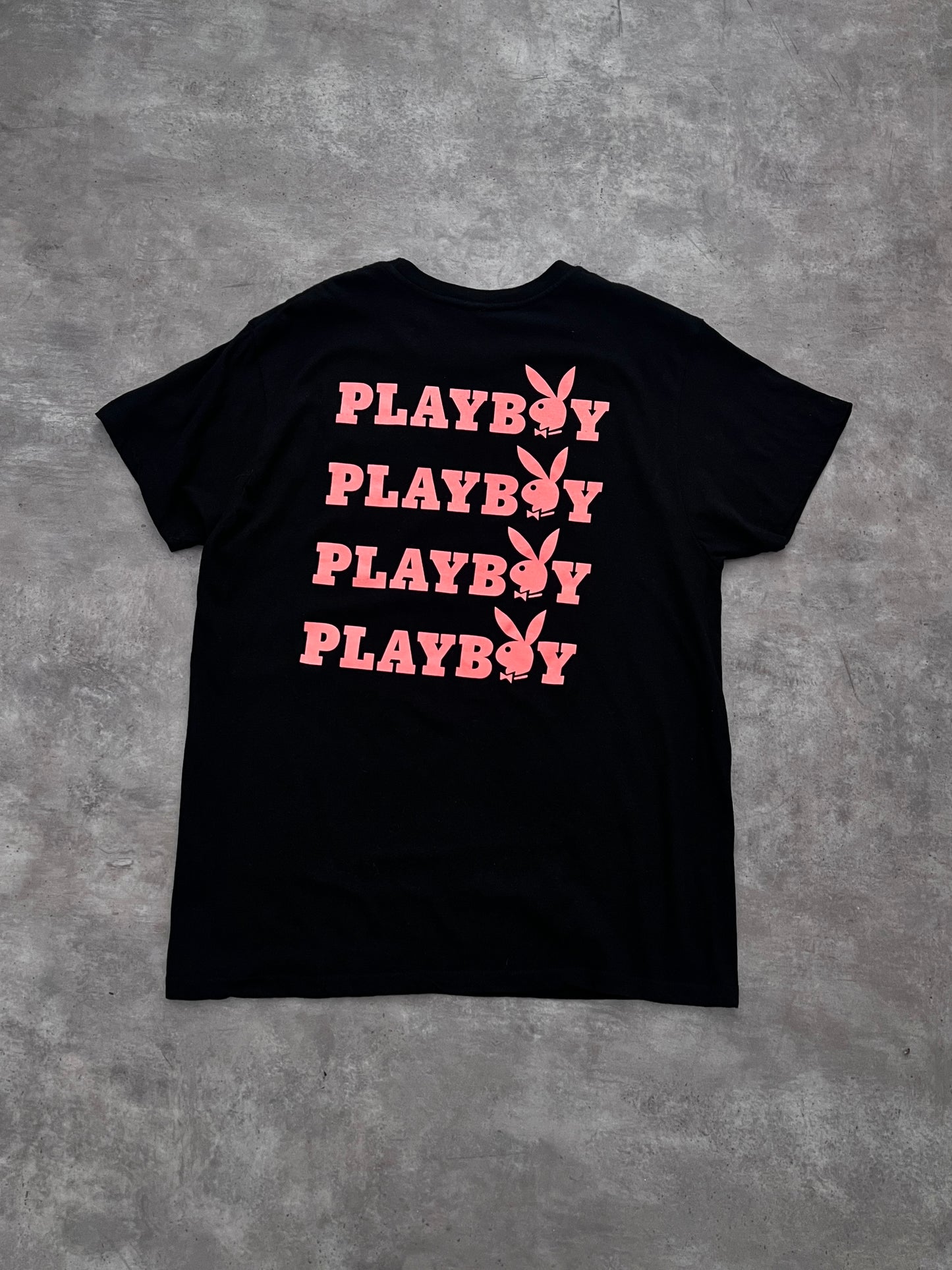 PLAYERA PLAYBOY BLACK SLIM FIT (L)