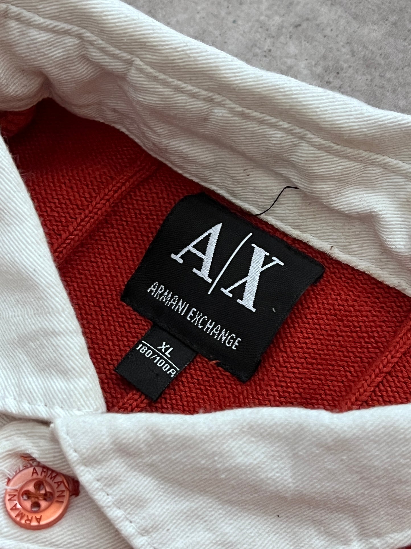 ARMANI EXCHANGE KNIT POLO SWEATER (M)