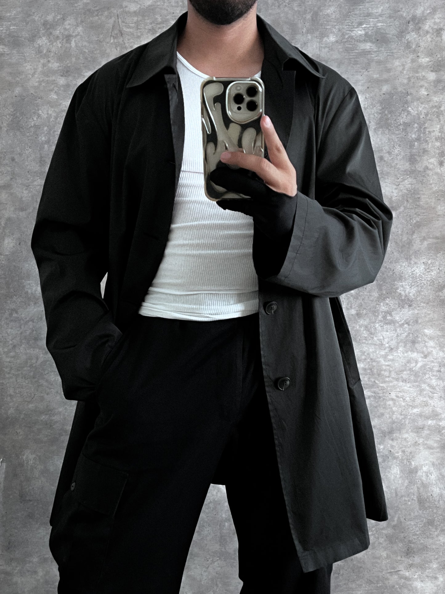 GABARDINA BLACK (2XL)
