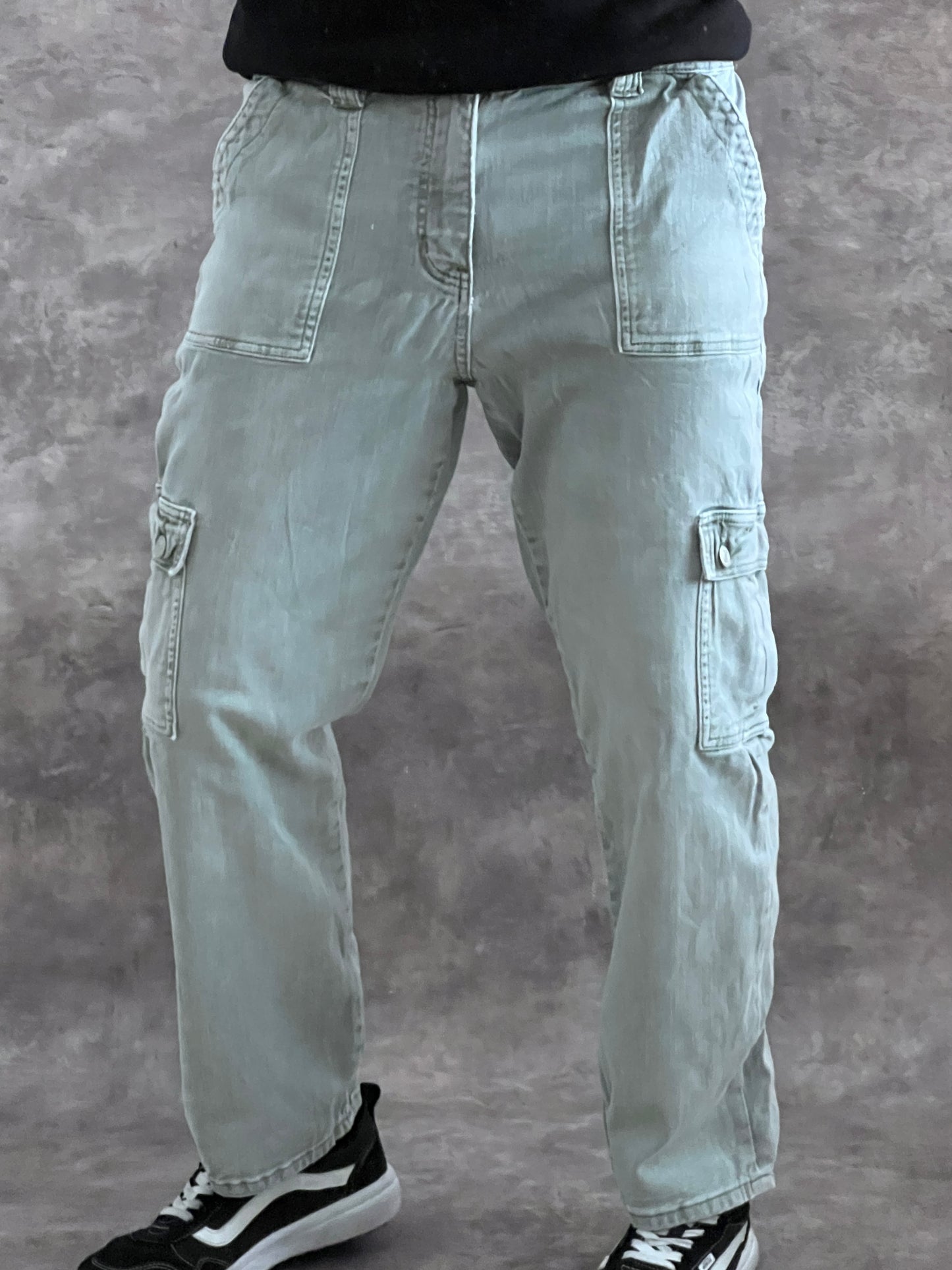 VERVET DENIM CARGO PANTS (30)