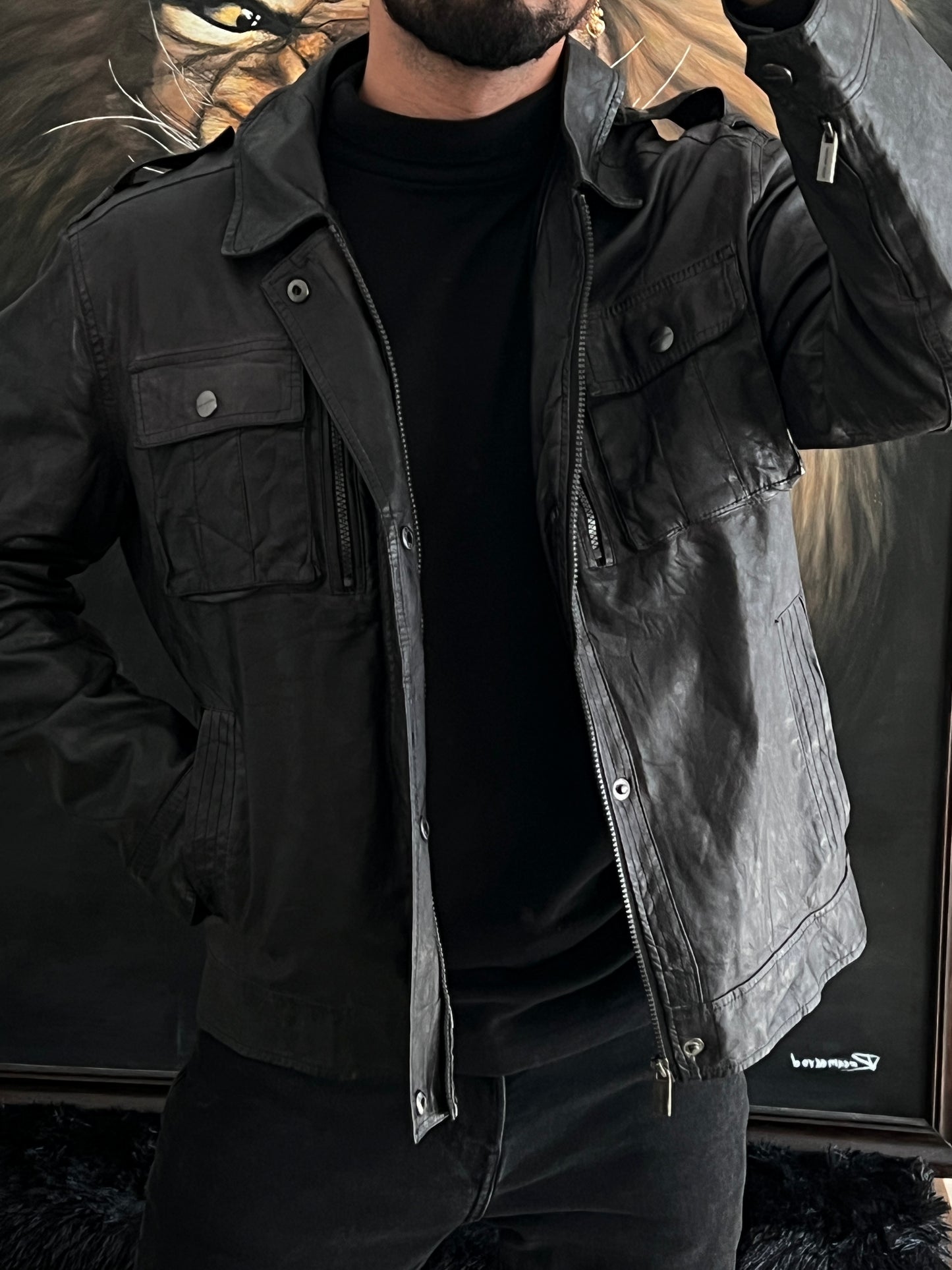 Michael Kors Jacket Leather (L)