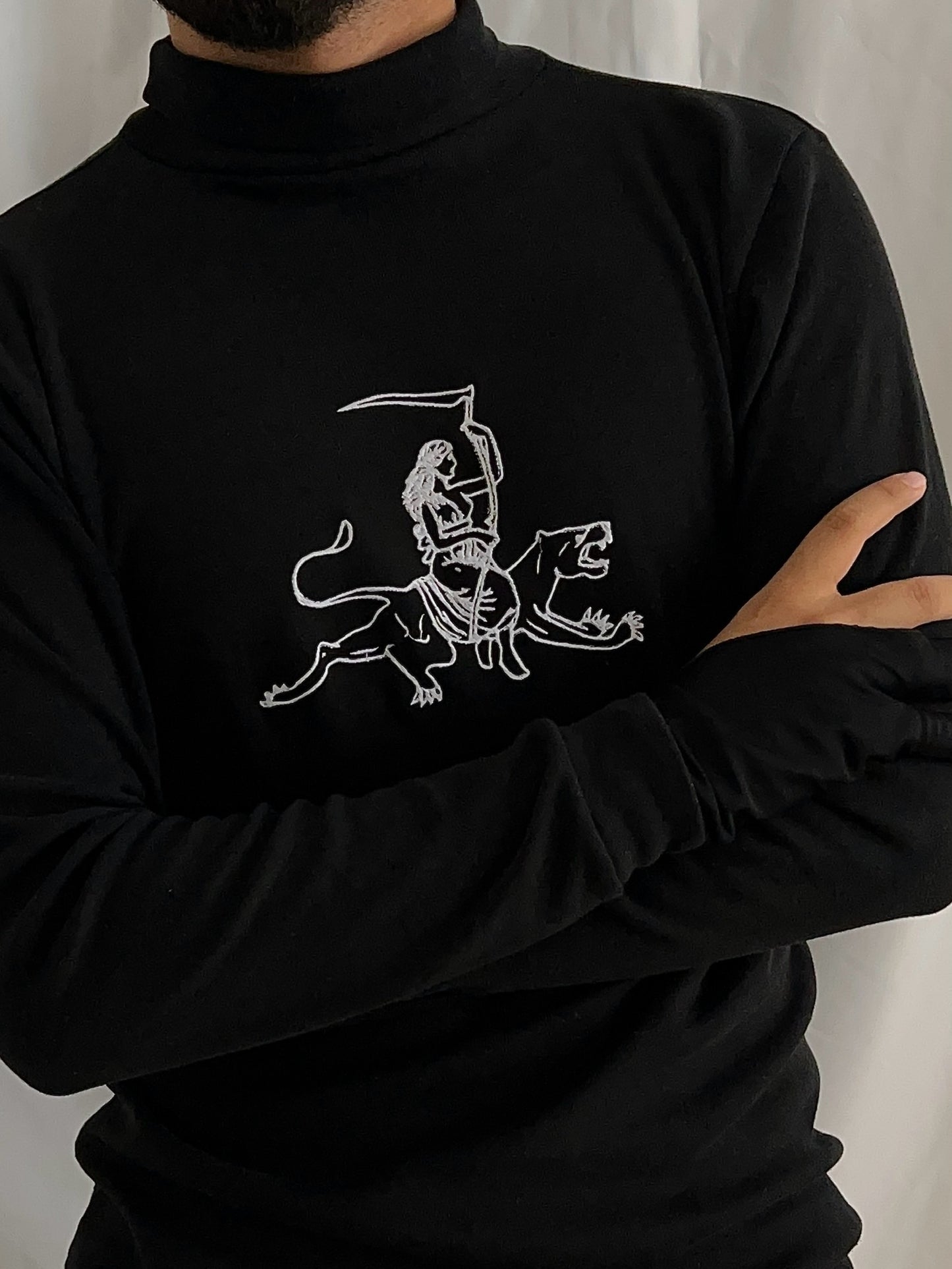 Turtle neck bordada