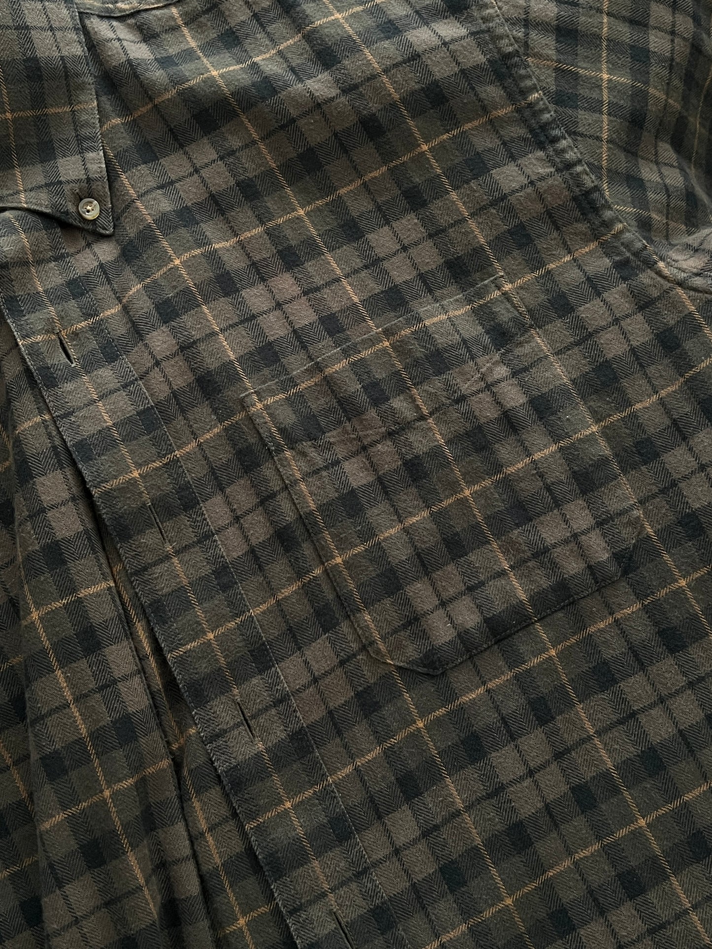 L.L. BEAN WESTERN PLAID SHIRT (L)