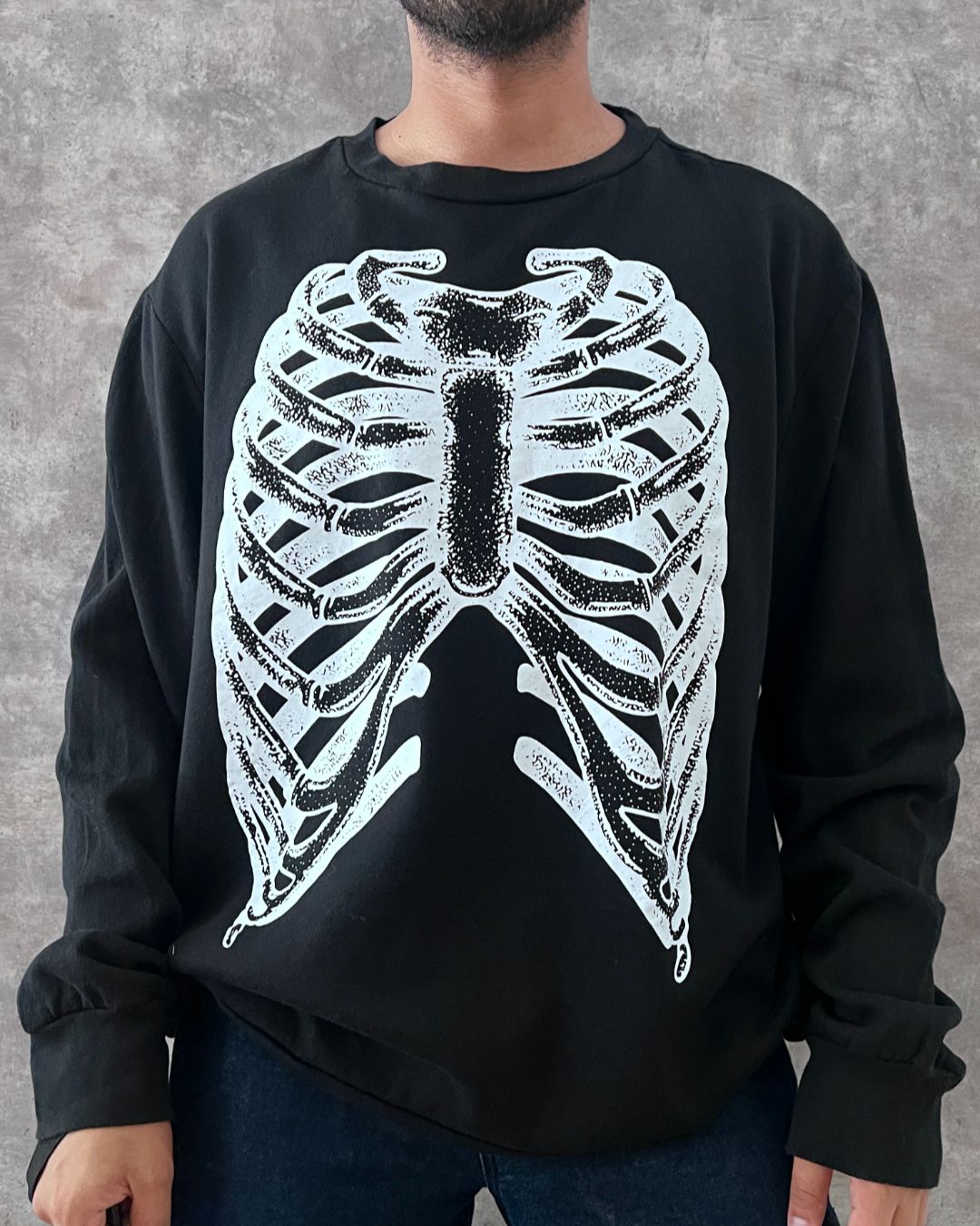 CREWNECK MADENGINE SKELETON BLACK (XL)