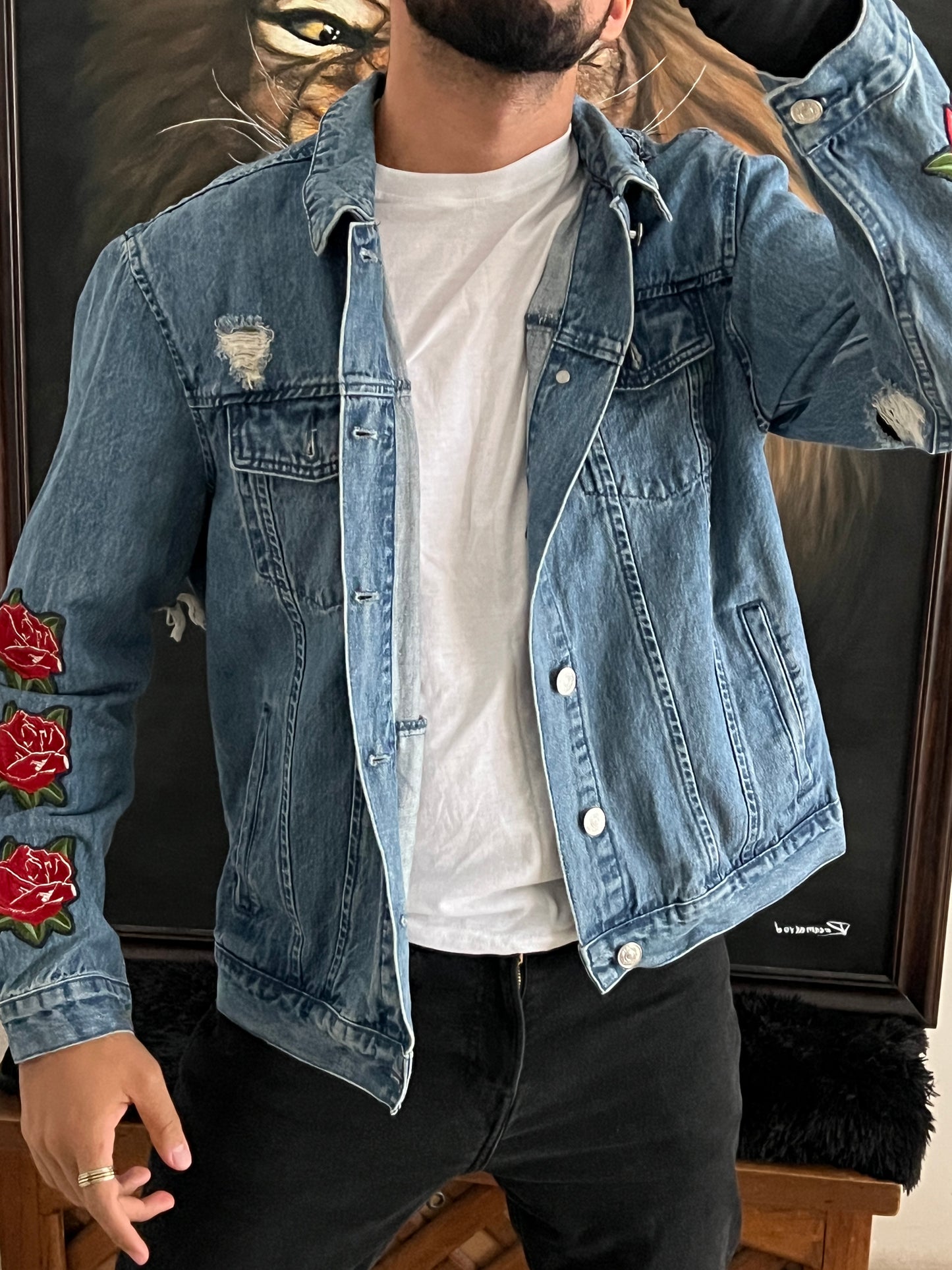 Denim jacket LA (L)