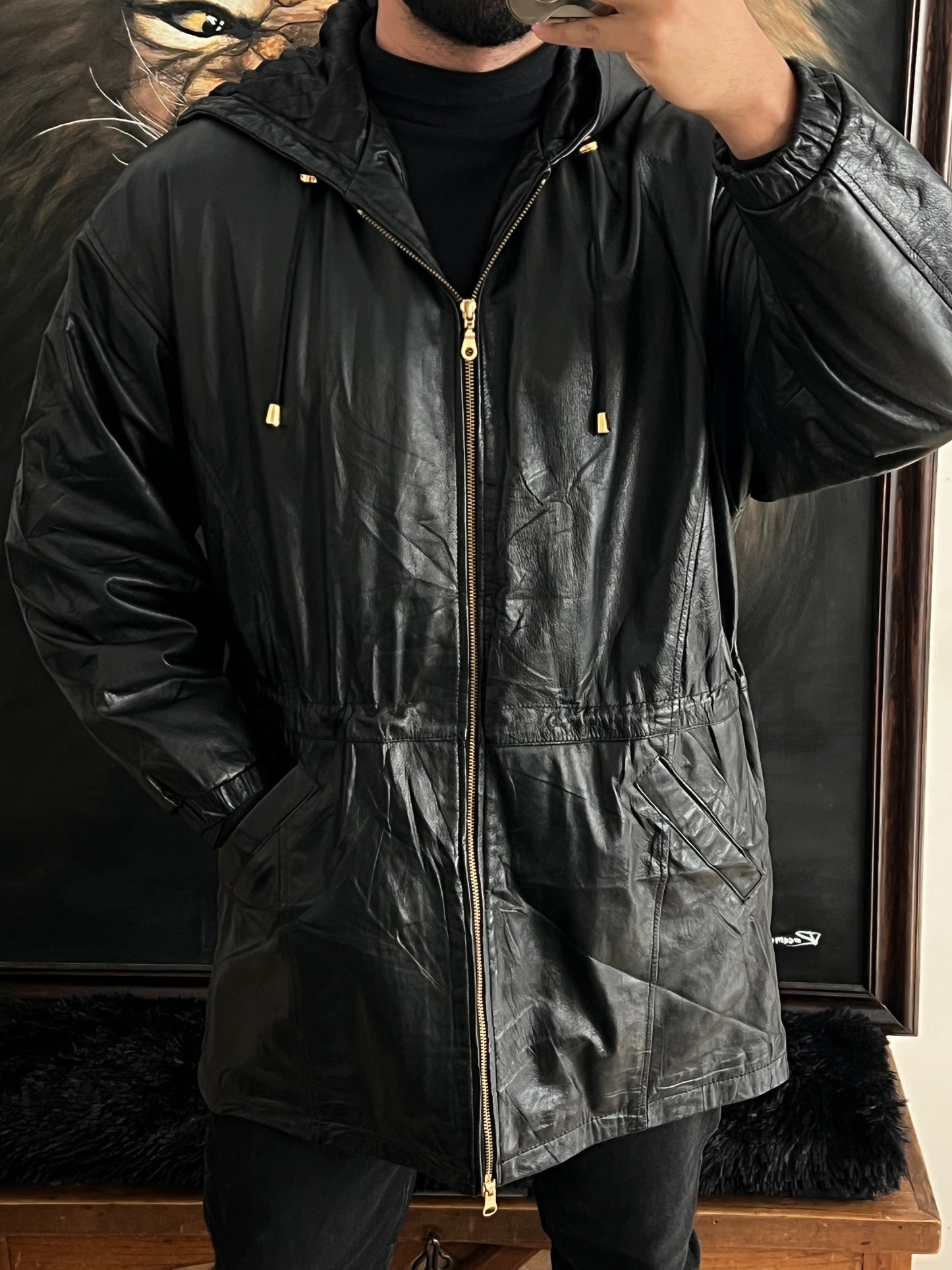 Leather jacket (M)