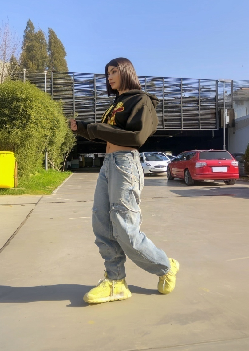 MTV green hoodie (S)