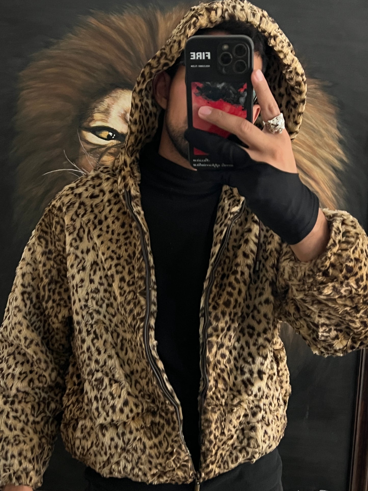 Chamarra Animal Print 🐆 talla M