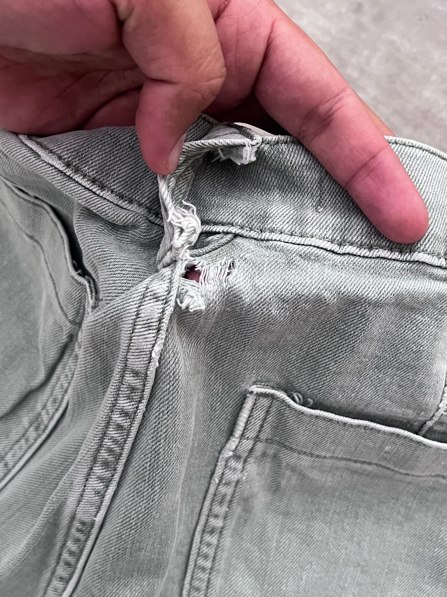 VERVET DENIM CARGO PANTS (30)
