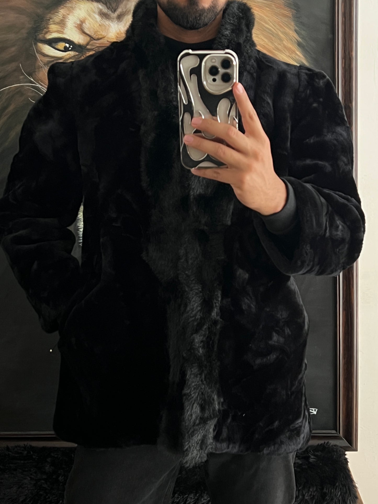 Abrigazo de lujo de Faux Fur (S)