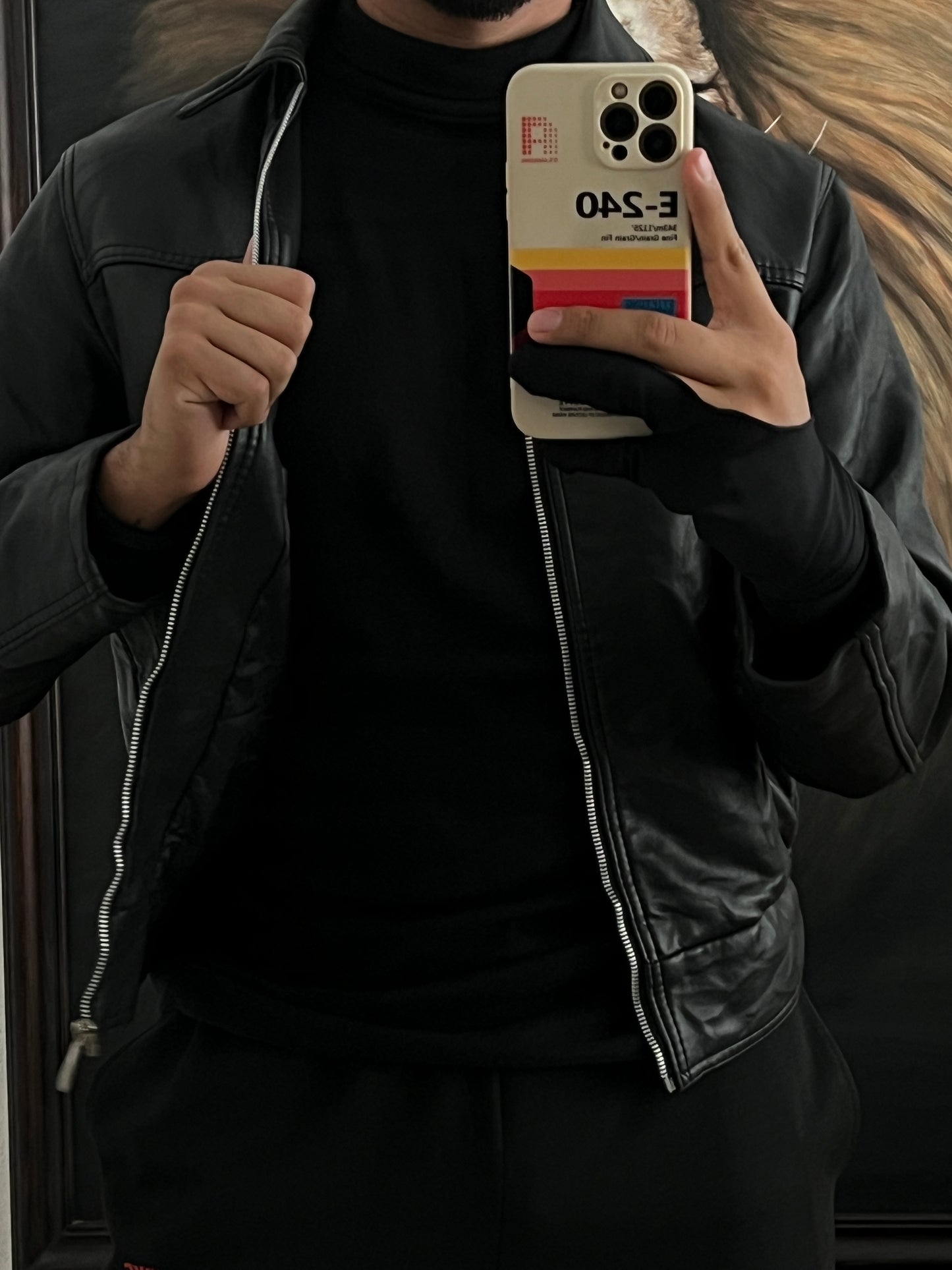 Jacket de piel hecha en Italia