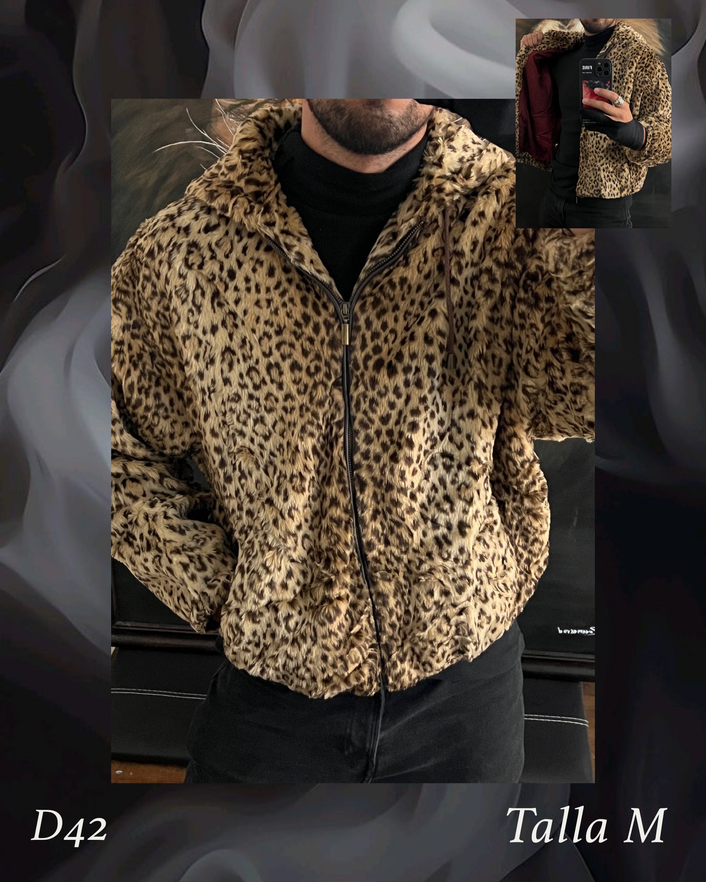 Chamarra Animal Print 🐆 talla M