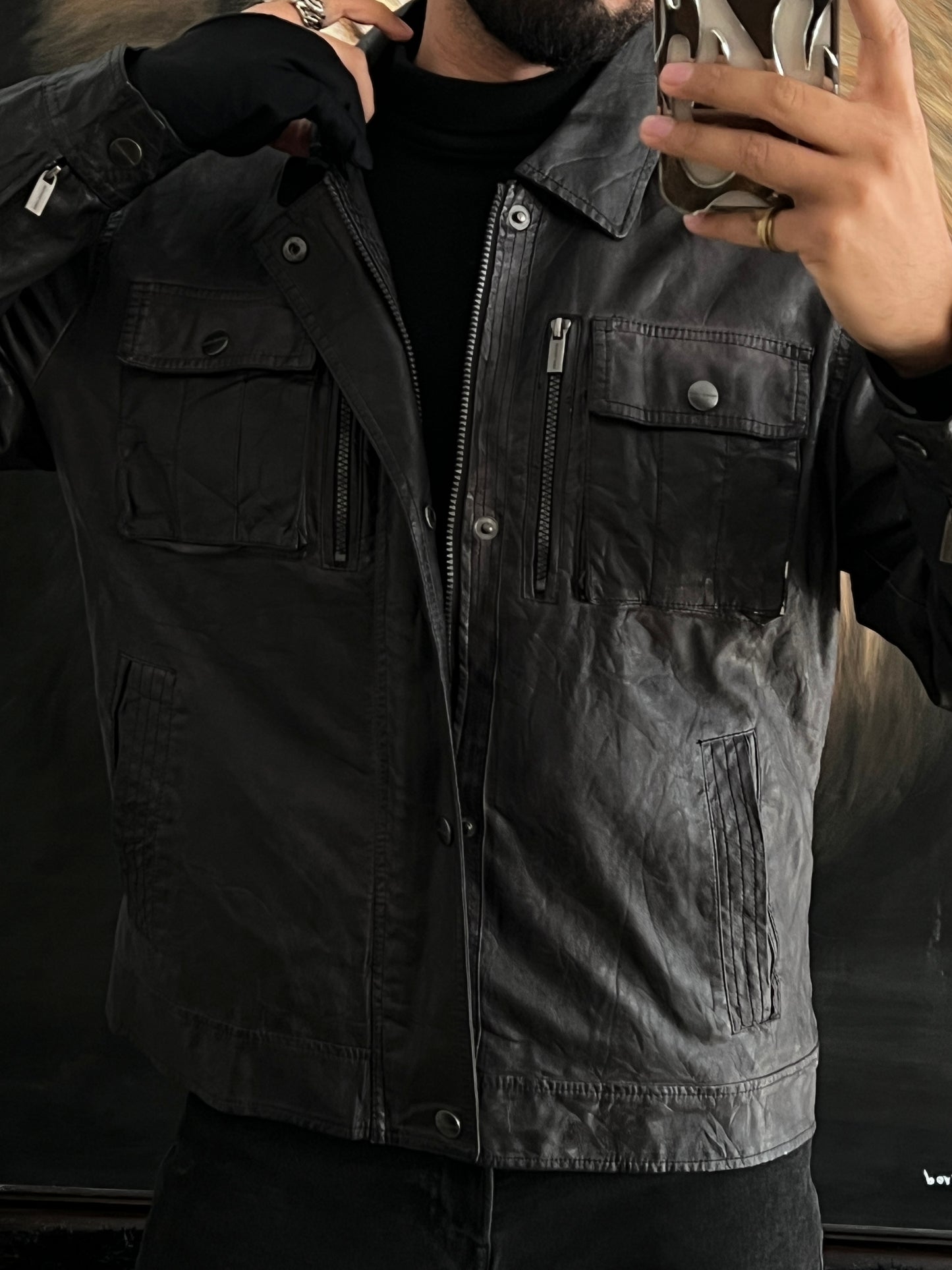 Michael Kors Jacket Leather (L)