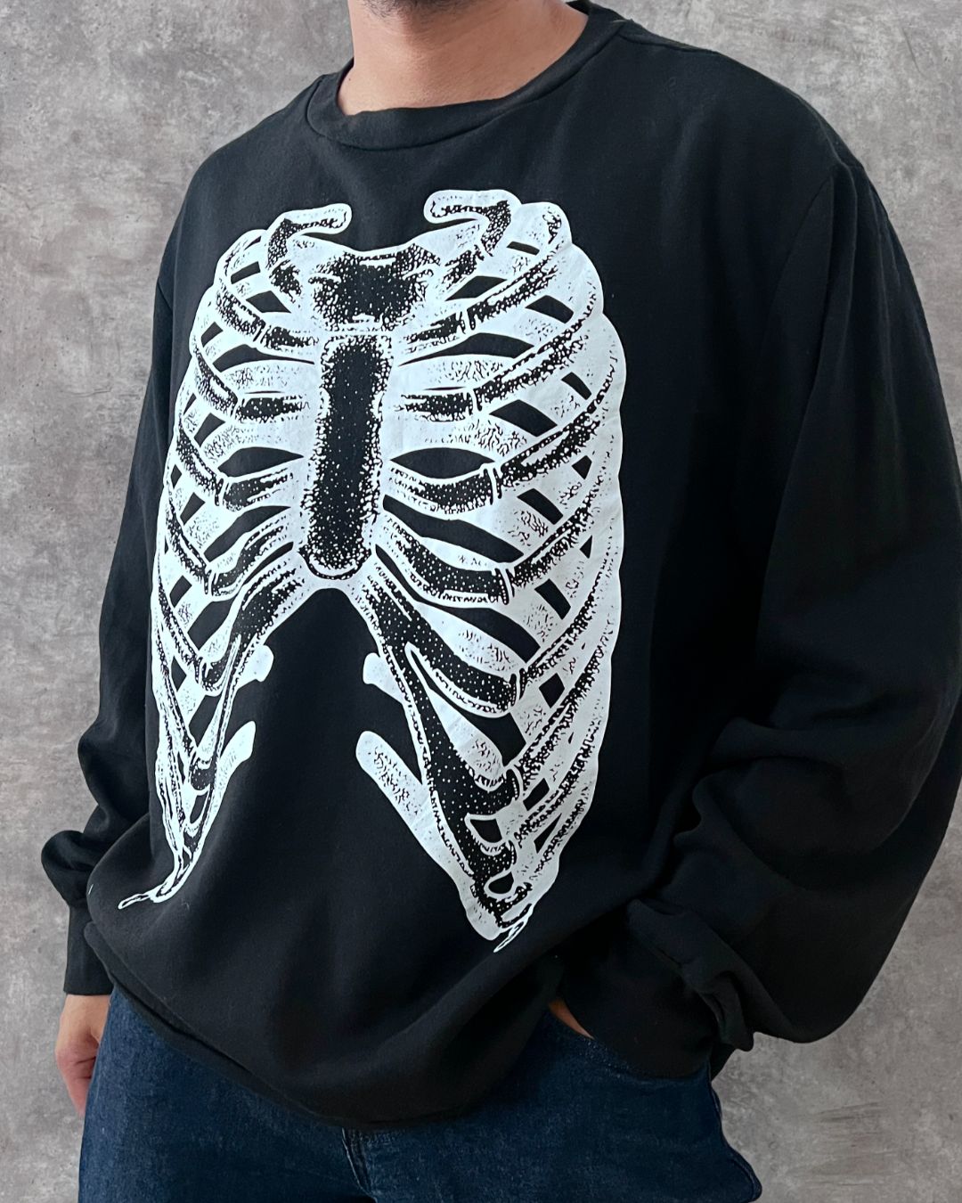 CREWNECK MADENGINE SKELETON BLACK (XL)
