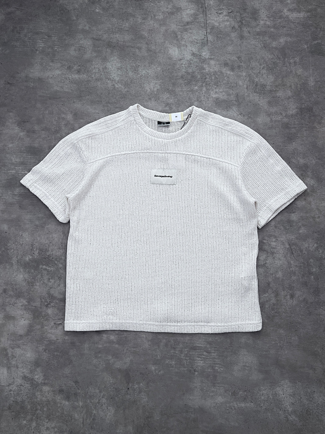 KNIT LEFTIES CREAM BOXY FIT (M)