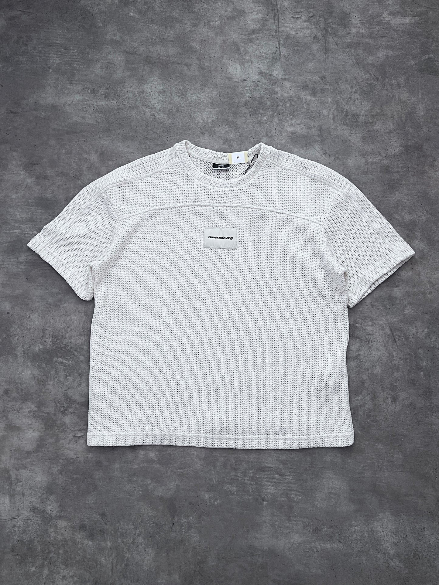 KNIT LEFTIES CREAM BOXY FIT (M)