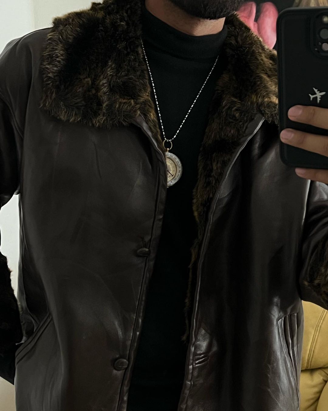 Great Synthetic Leather Jacket