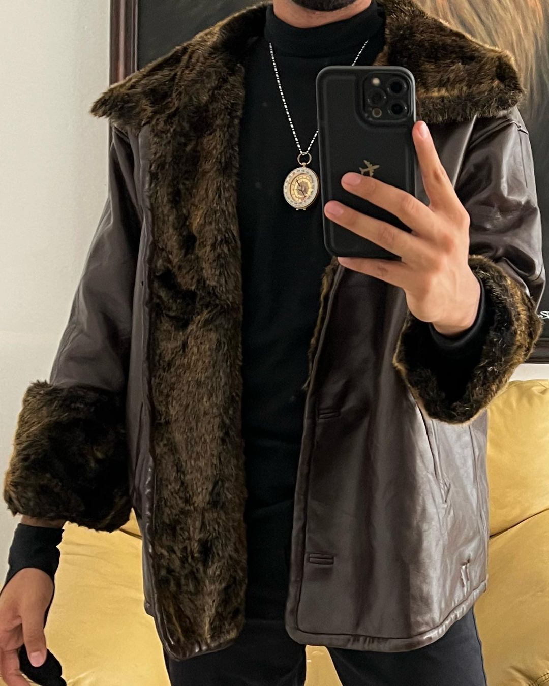 Great Synthetic Leather Jacket