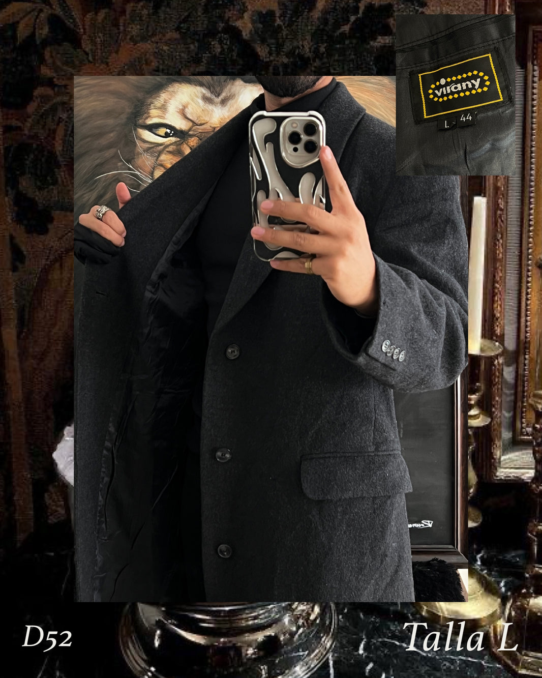 Wool coat (L) 44R