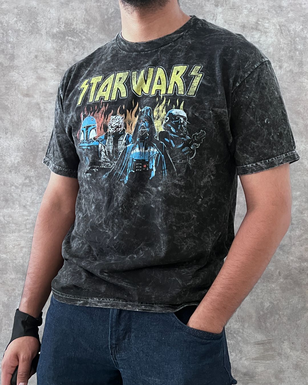 STAR WARS WASHED BLACK (M)