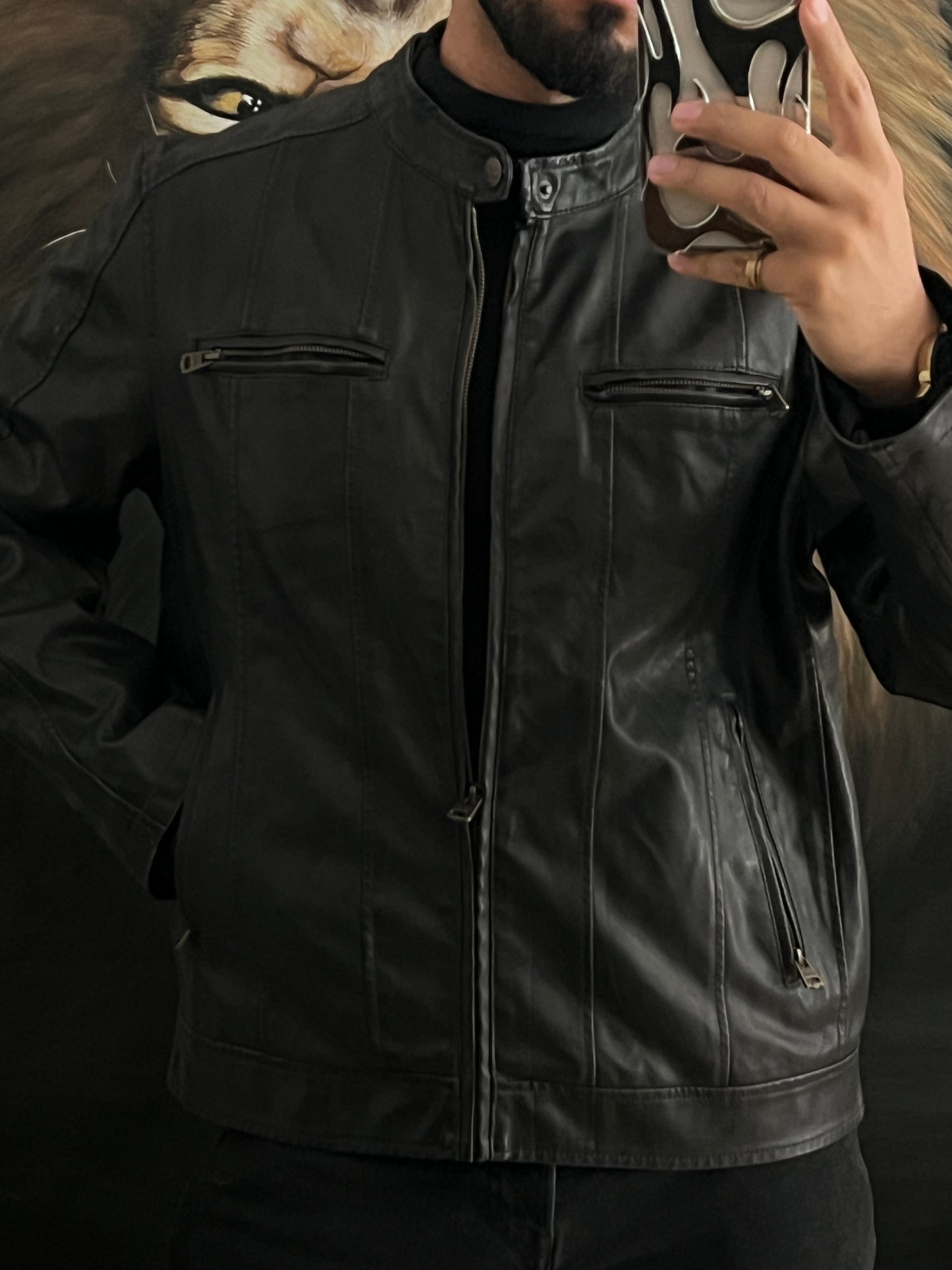 Jacket de piel Levi's (L)