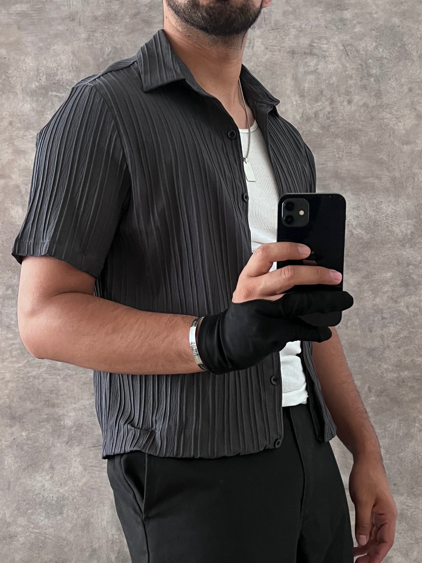 CROPPED GRAY SHIRT (S)
