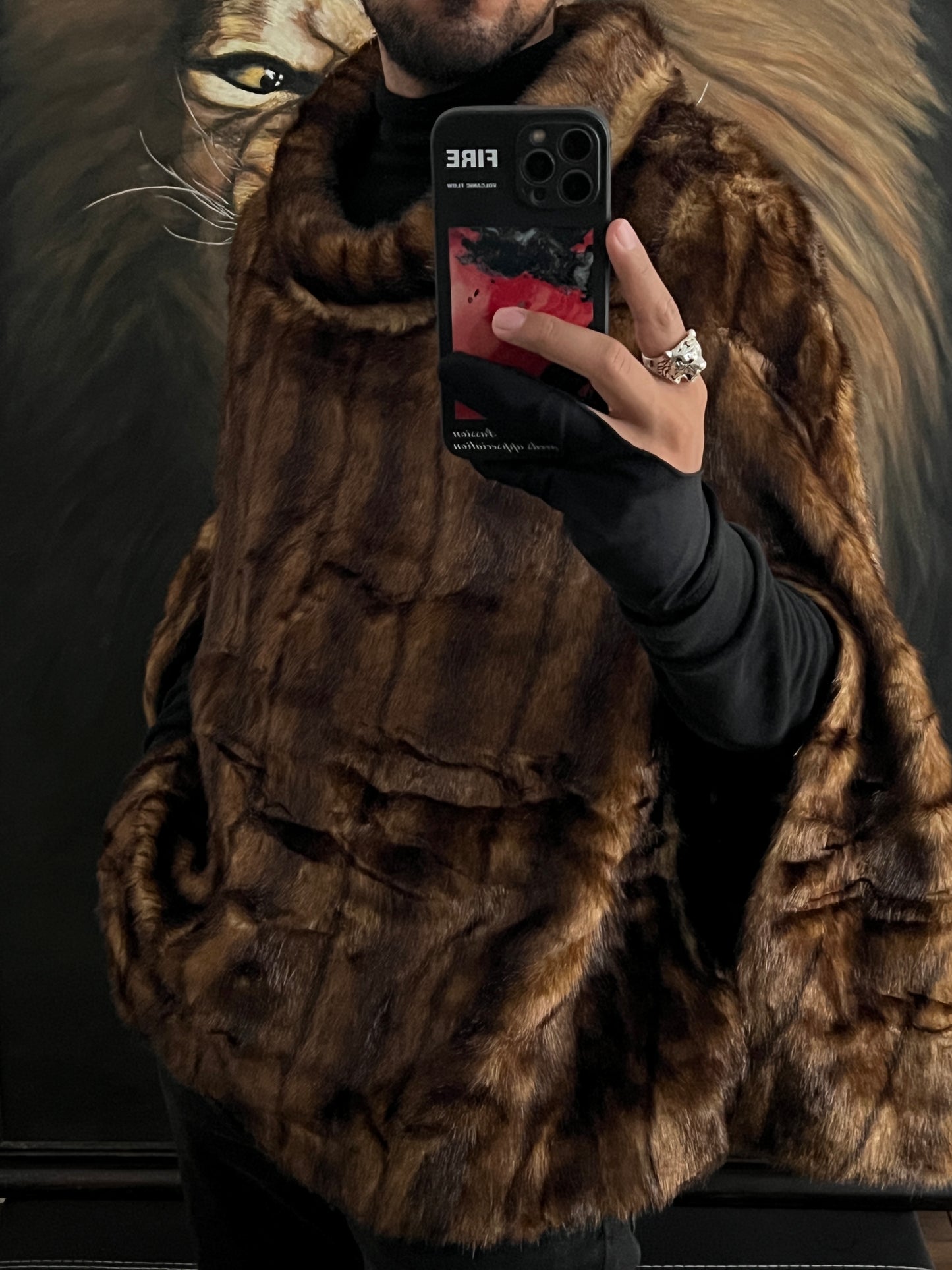 Capa faux Fur unitalla