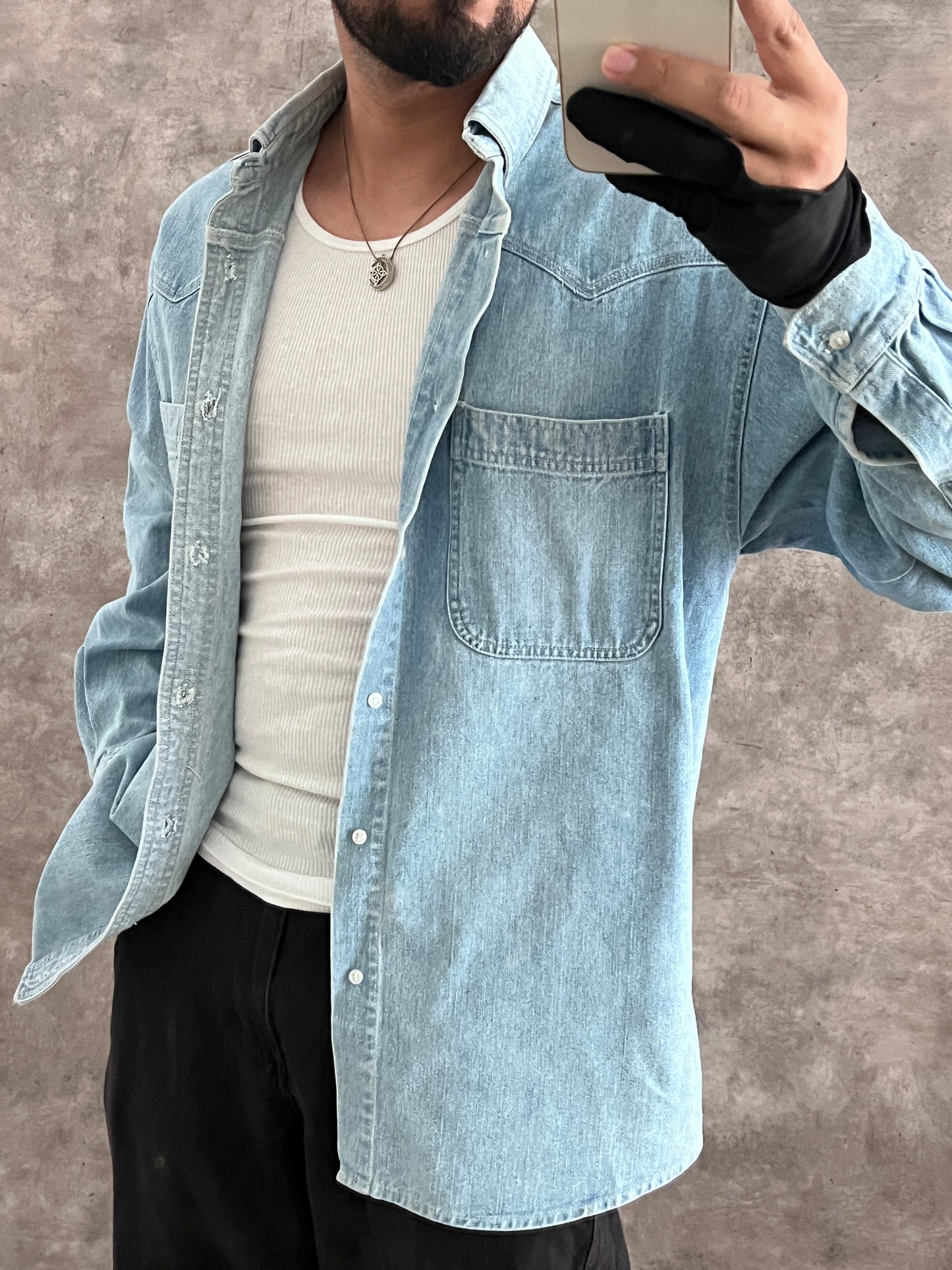 COWBOW SHIRT GUESS (M)