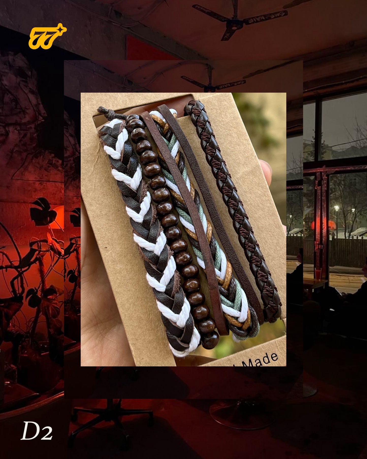 Set of 4 bracelets! hand made