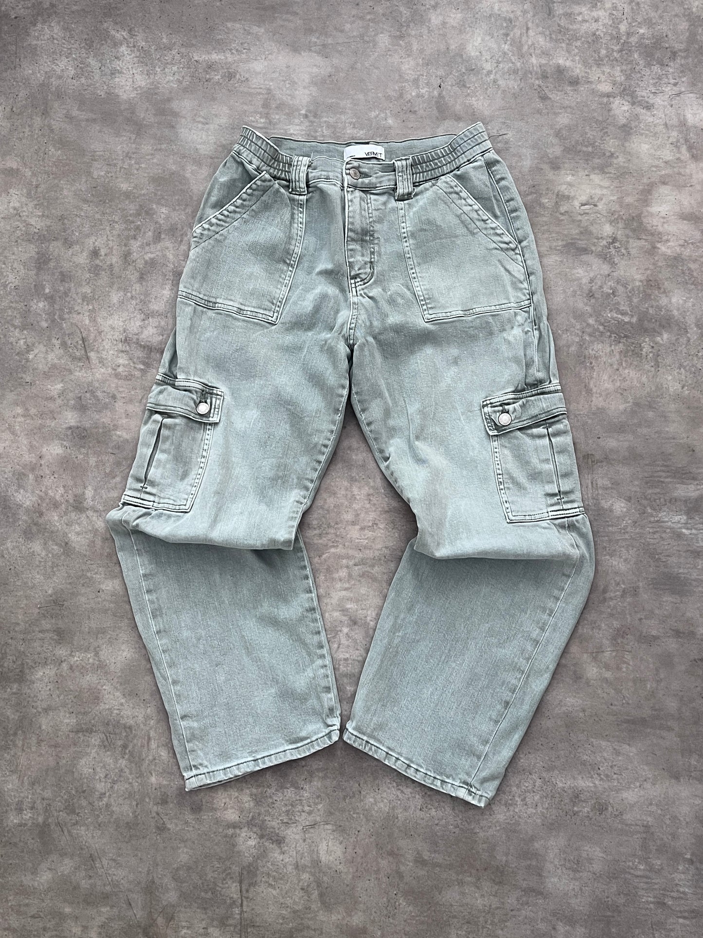 VERVET DENIM CARGO PANTS (30)