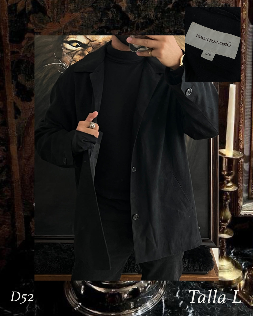 Gabardina black (L)