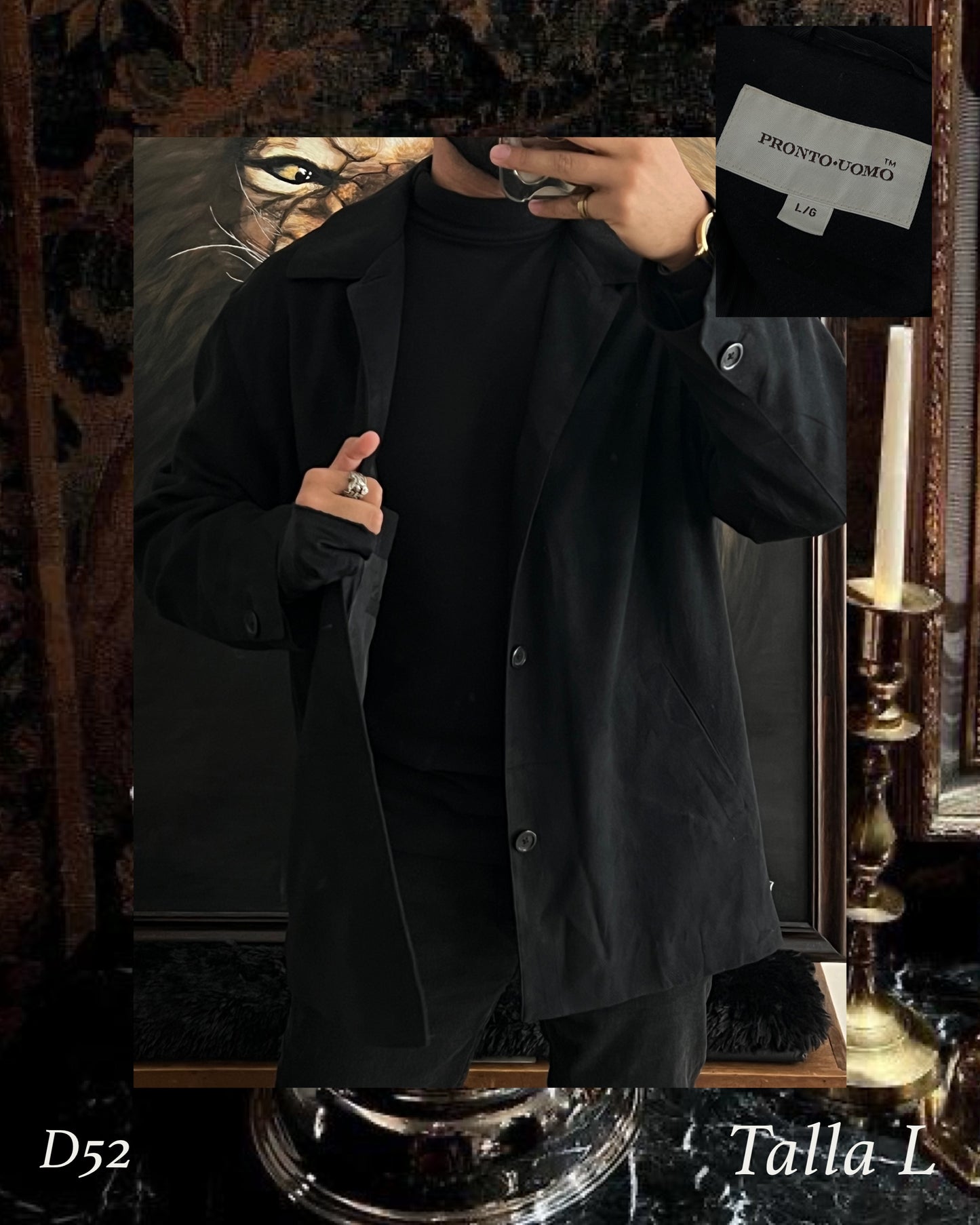 Gabardina black (L)