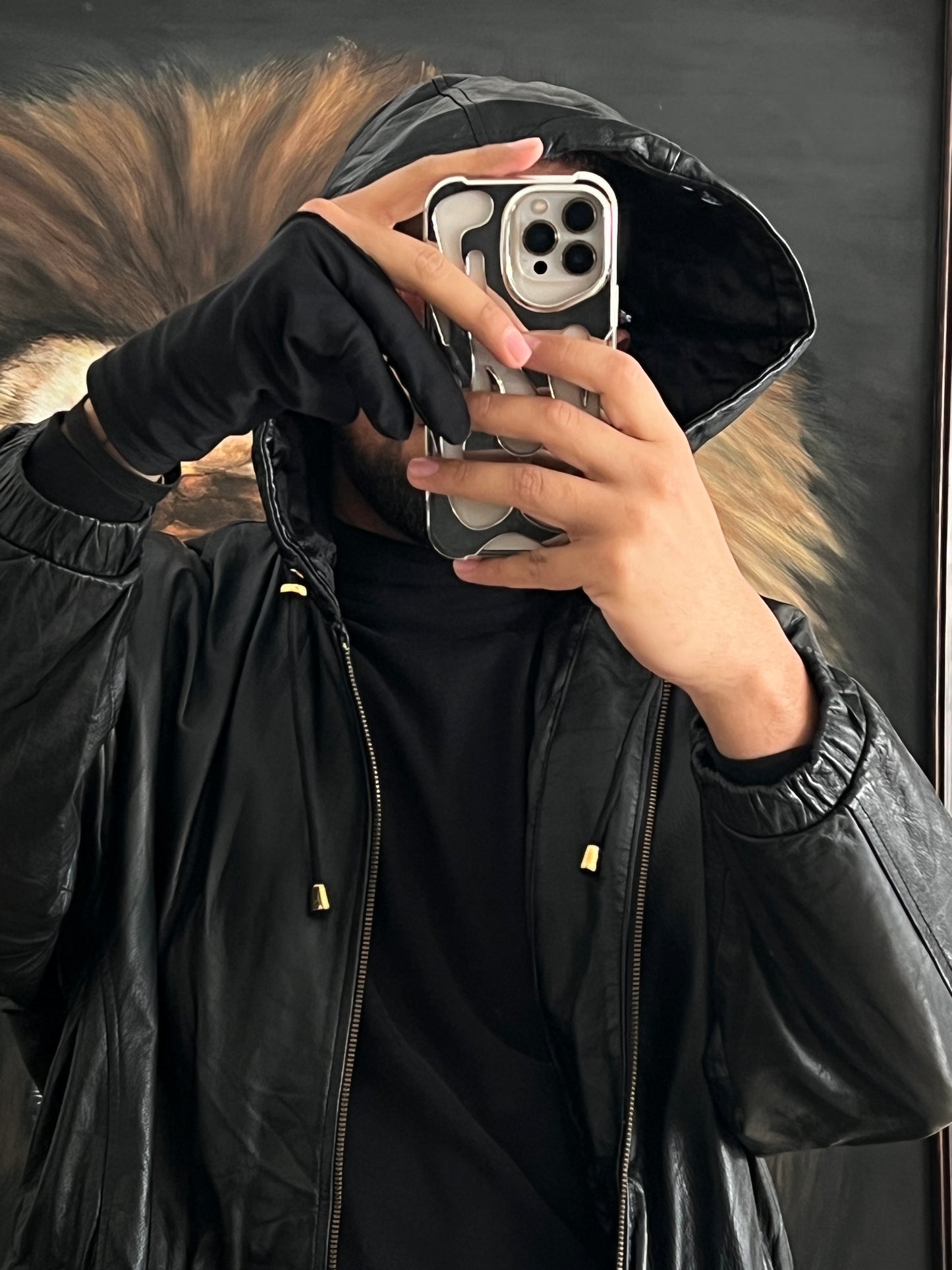 Leather jacket (M)
