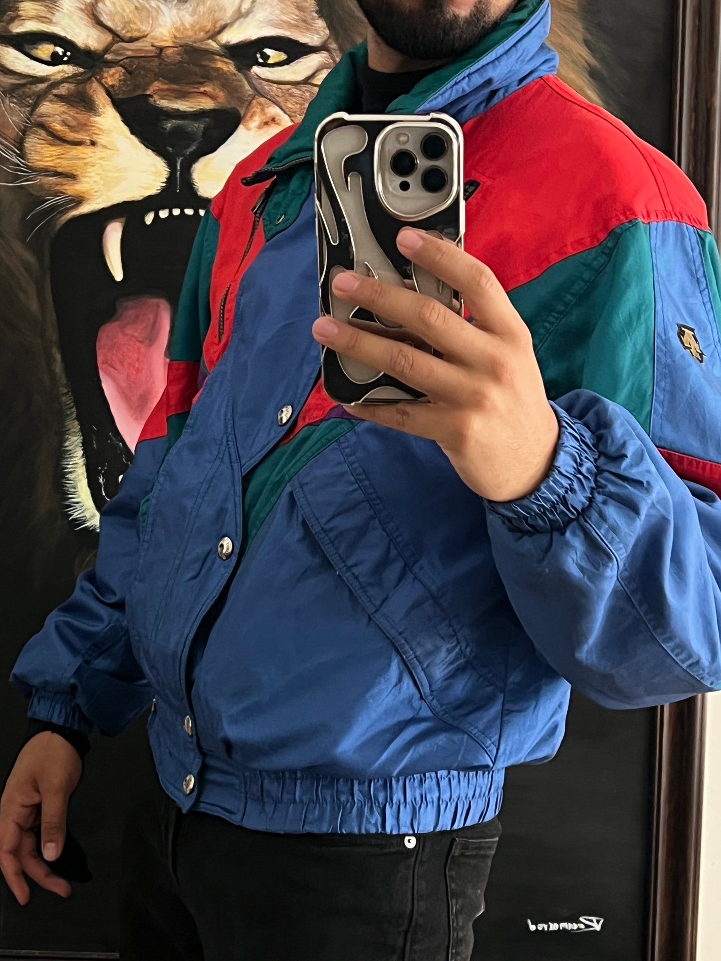 Retro bomber jacket (M)