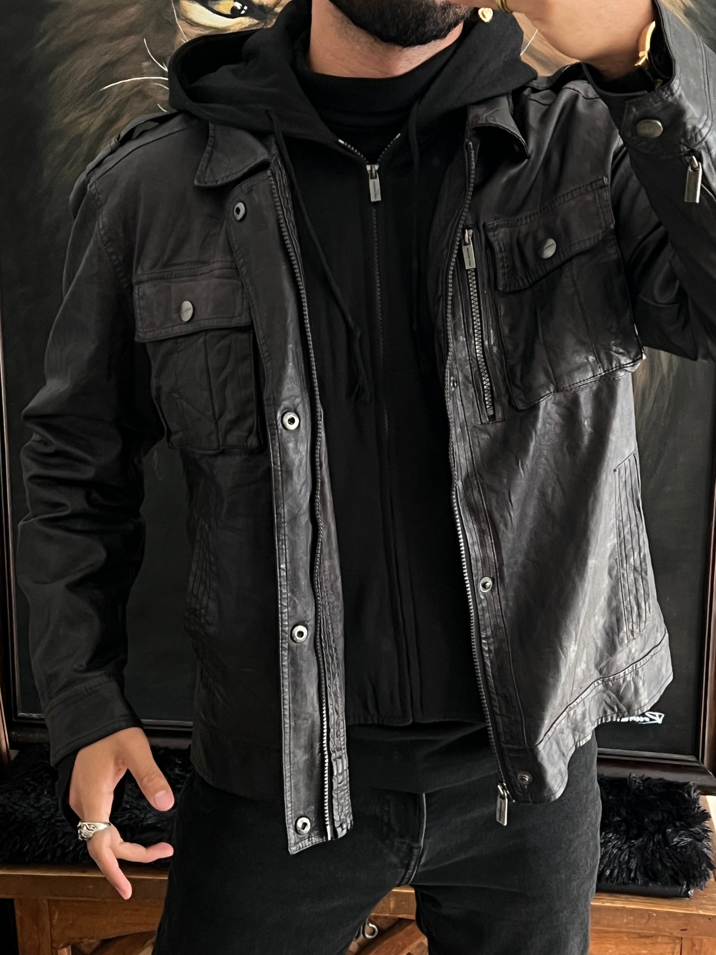 Michael Kors Jacket Leather (L)