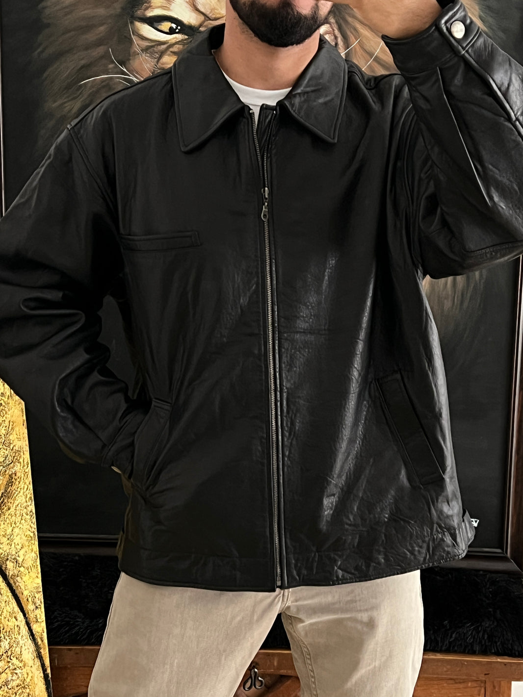 Leather Jacket MARLBORO (L)