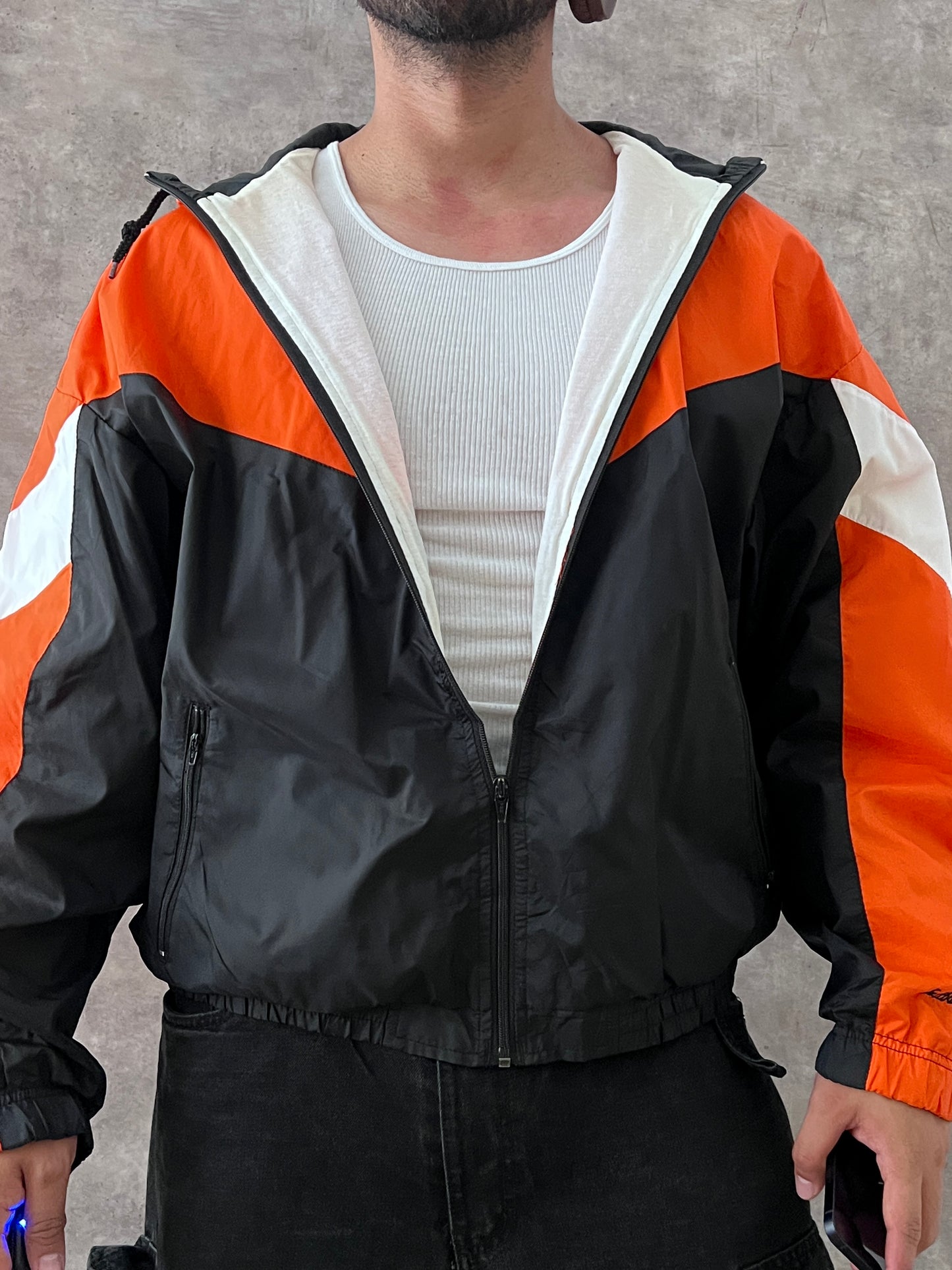 COLORBLOCK WINDBREAKER JACKET (XL)