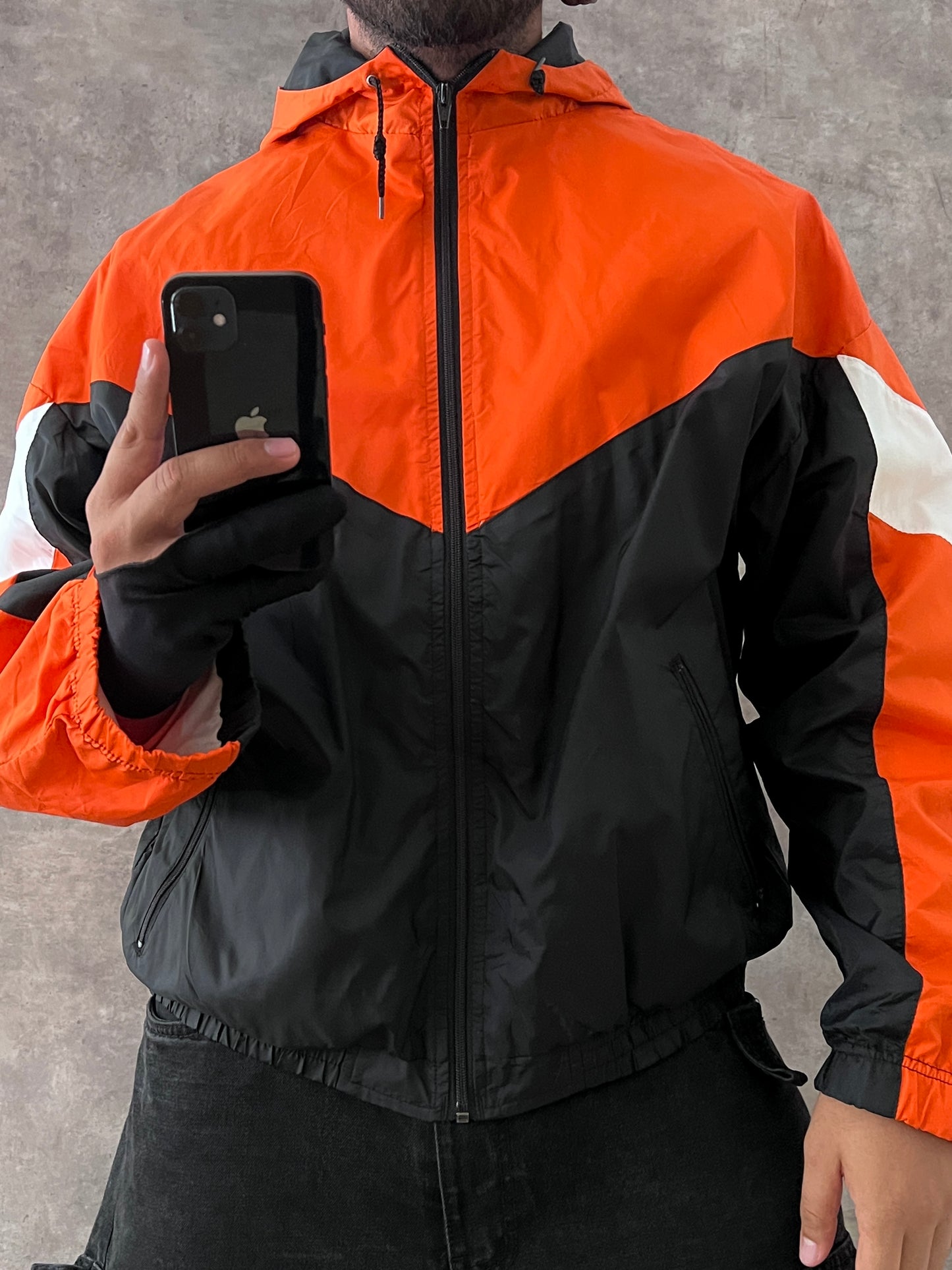 COLORBLOCK WINDBREAKER JACKET (XL)