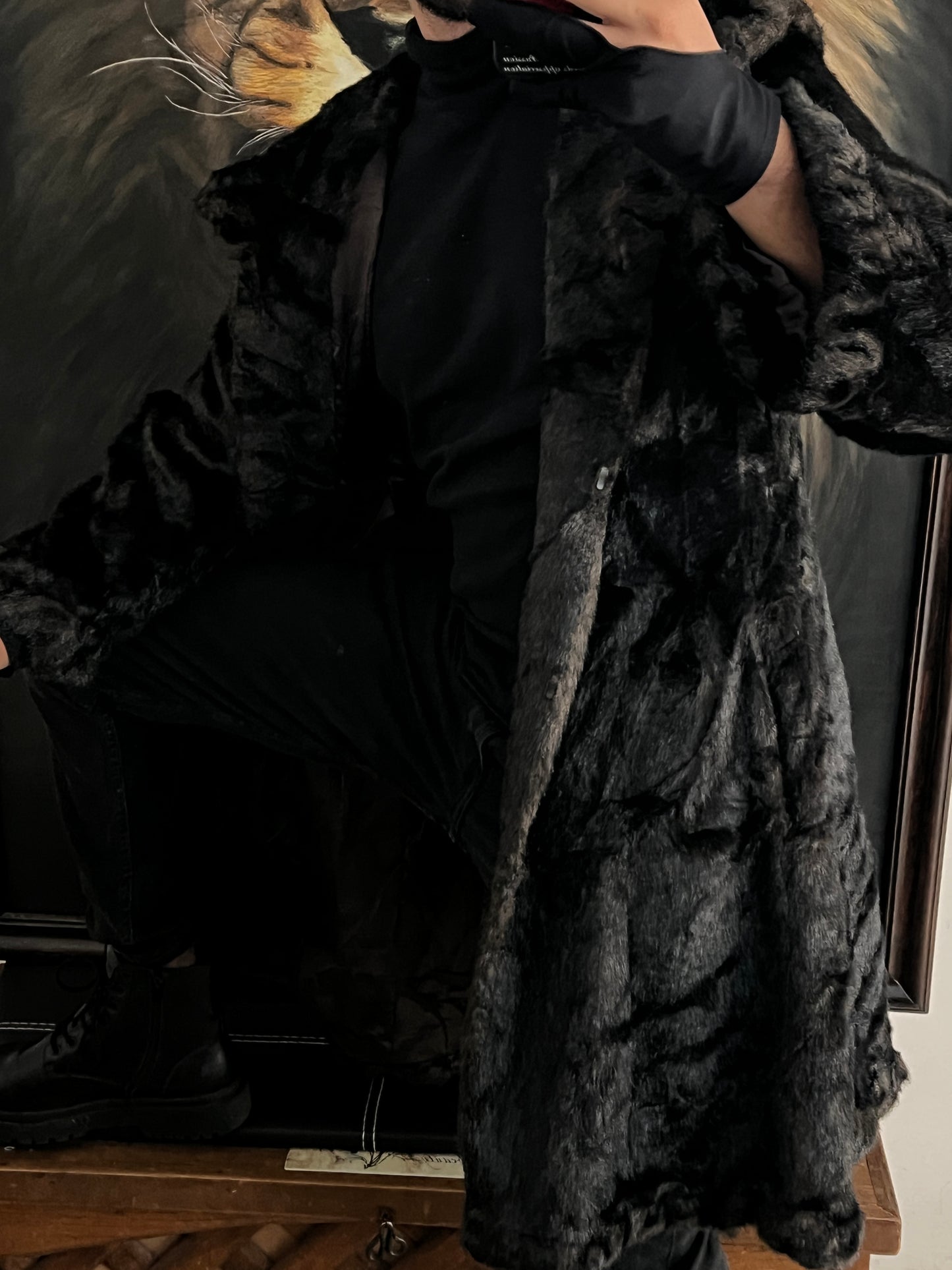 Abrigo de faux Fur talla S